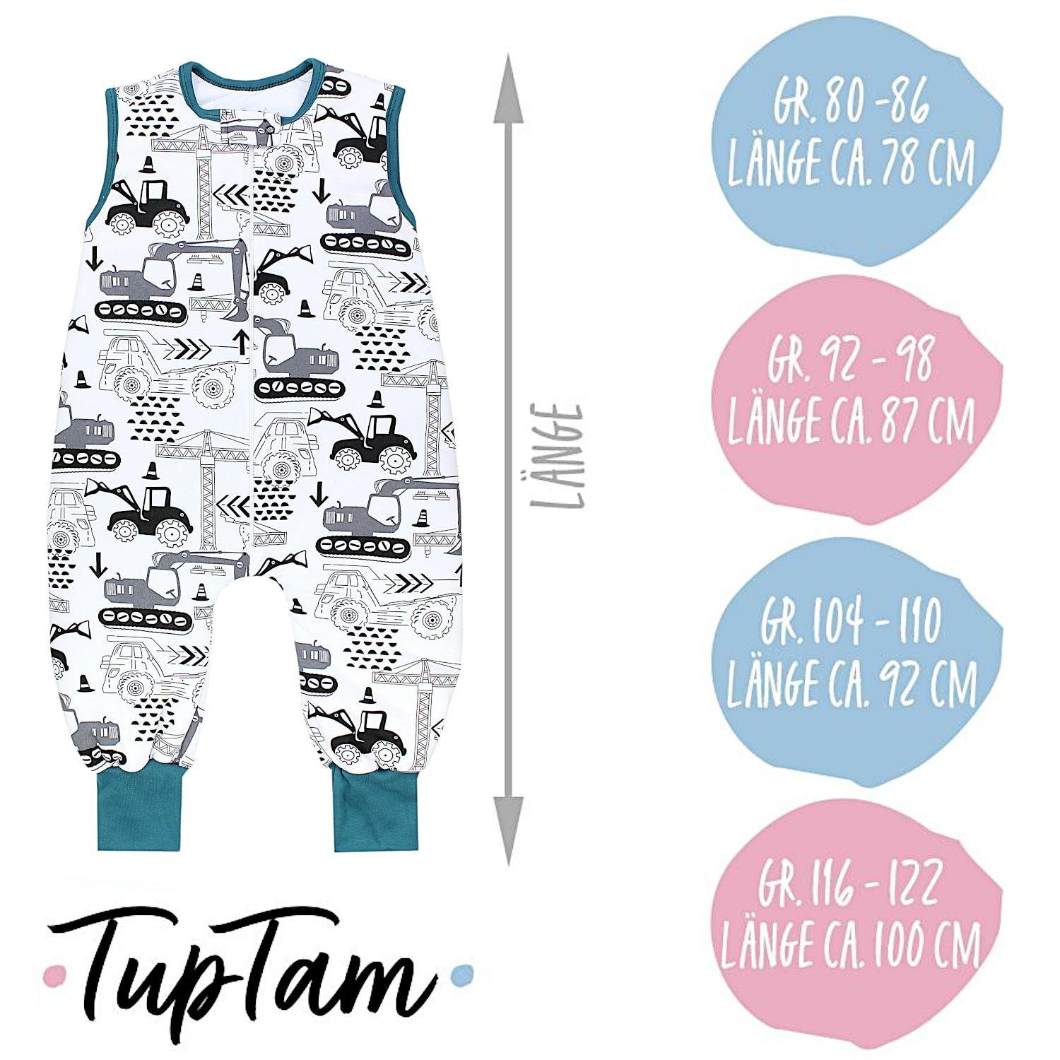 TupTam Babyschlafsack Ganzjahresschlafsack mit Beinen 2,5 TOG Unisex günstig online kaufen