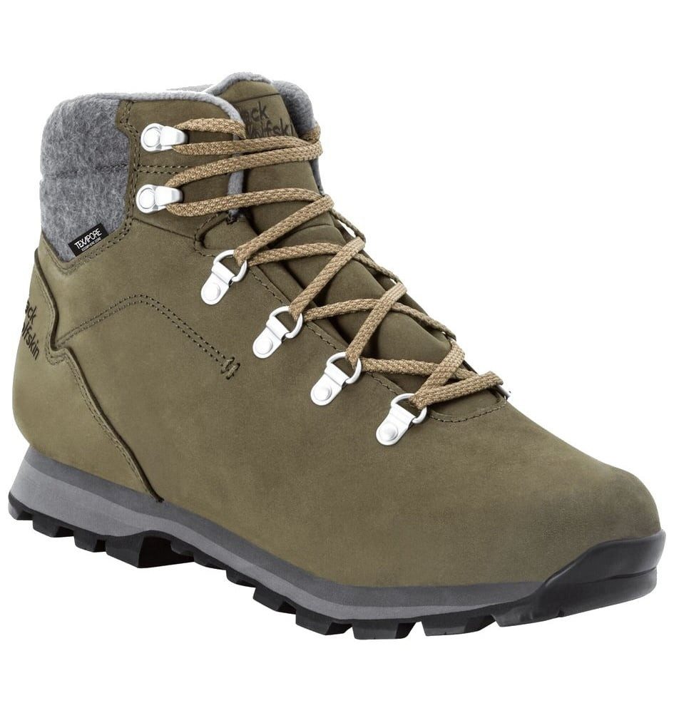 Jack Wolfskin Winterschuhe Thunder Bay Texapore Mid (wasserdicht) khaki/grau Herren Winterstiefel