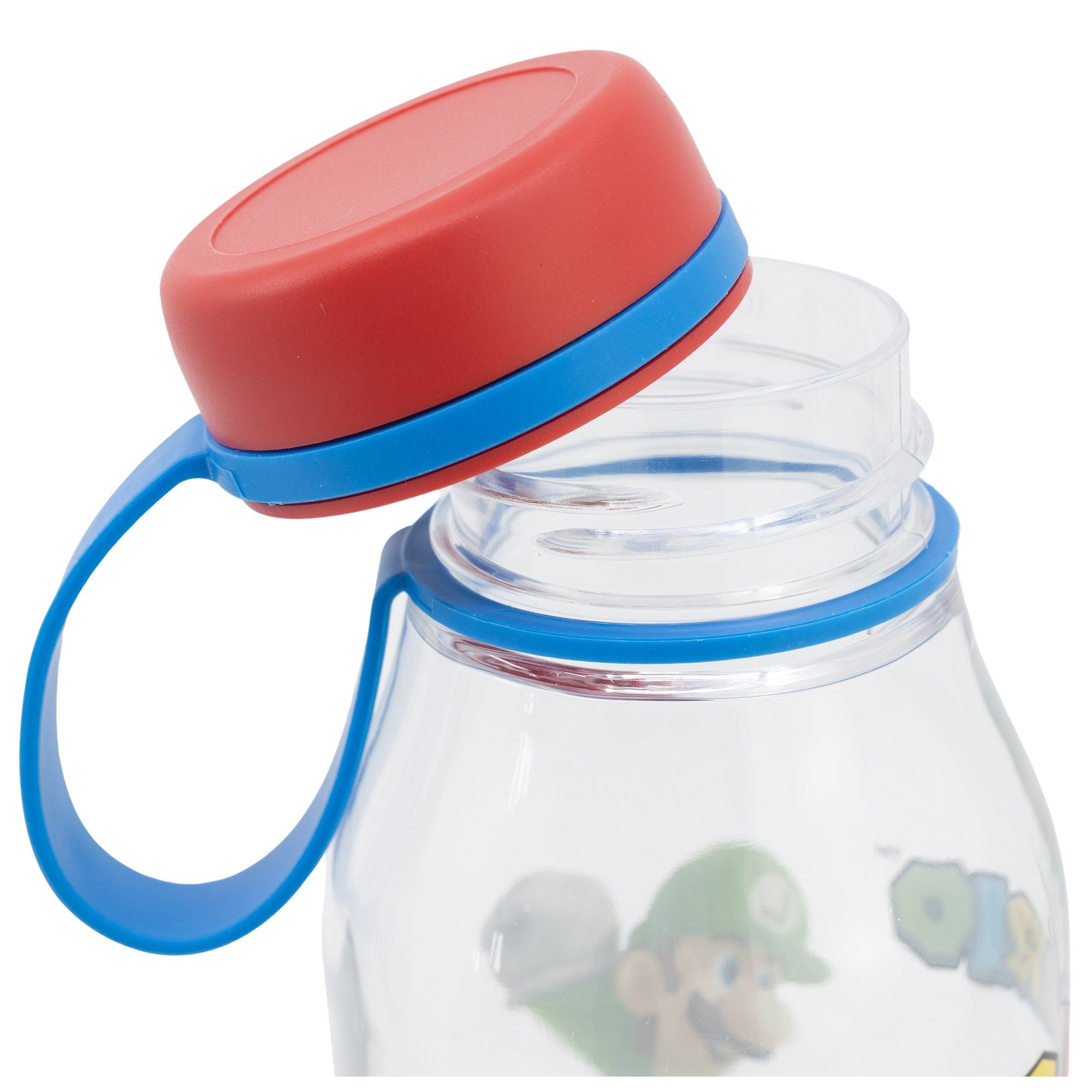 Super Mario Trinkflasche Super Mario Luigi Peach Toady Wasserflasche, Flasche 650 ml