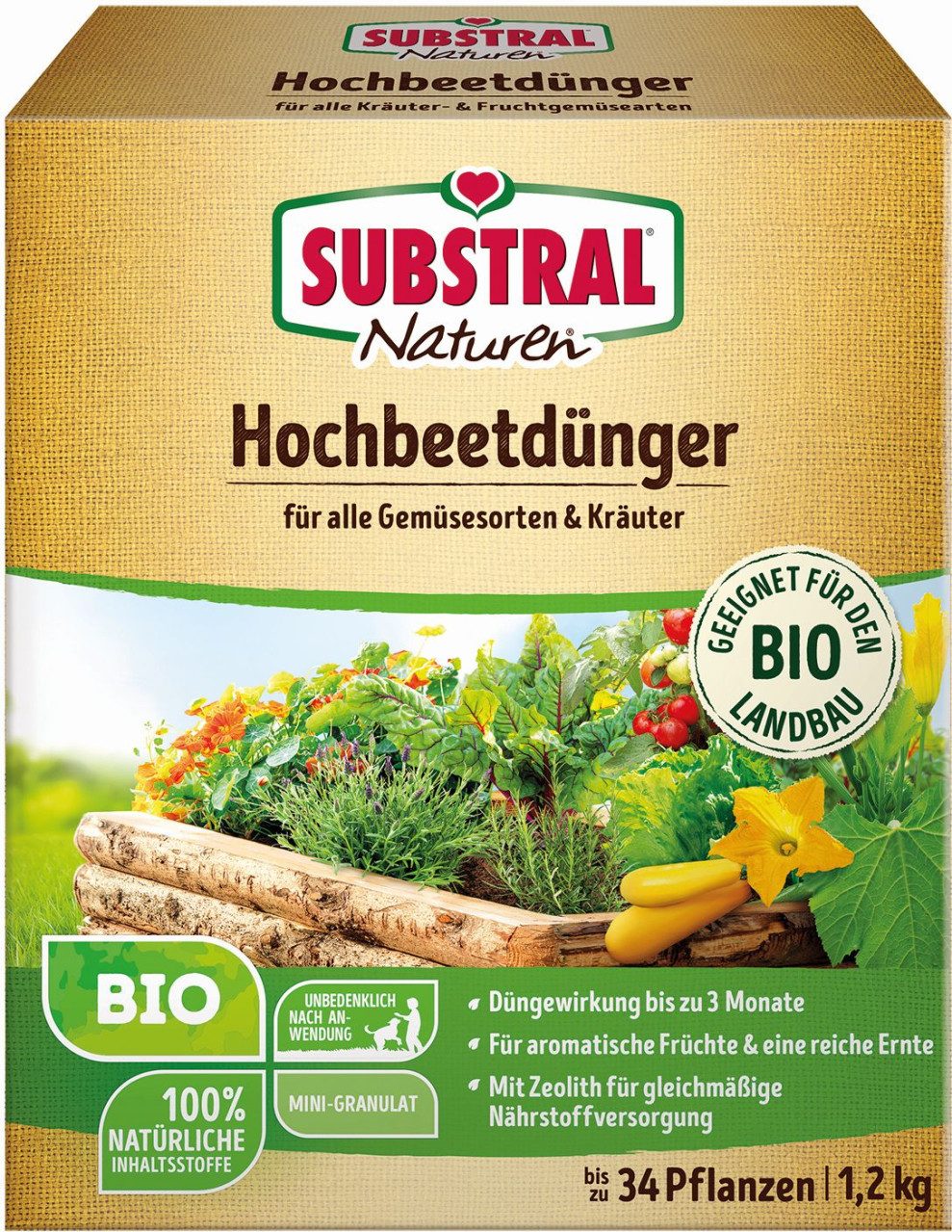 Substral Gemüsedünger Substral Naturen Hochbeetdünger 1,2 kg