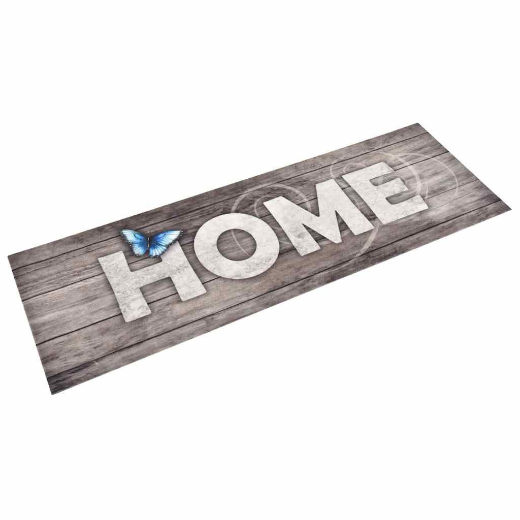 furnicato Teppich Trendige Bodenmatte mit Haus-Aufdruck 180 x 60 cm, Farbe nicht, 60 x 180 cm, Maschinenwaschbarer Teppich mit rutschfester Latexbasis für den Flur