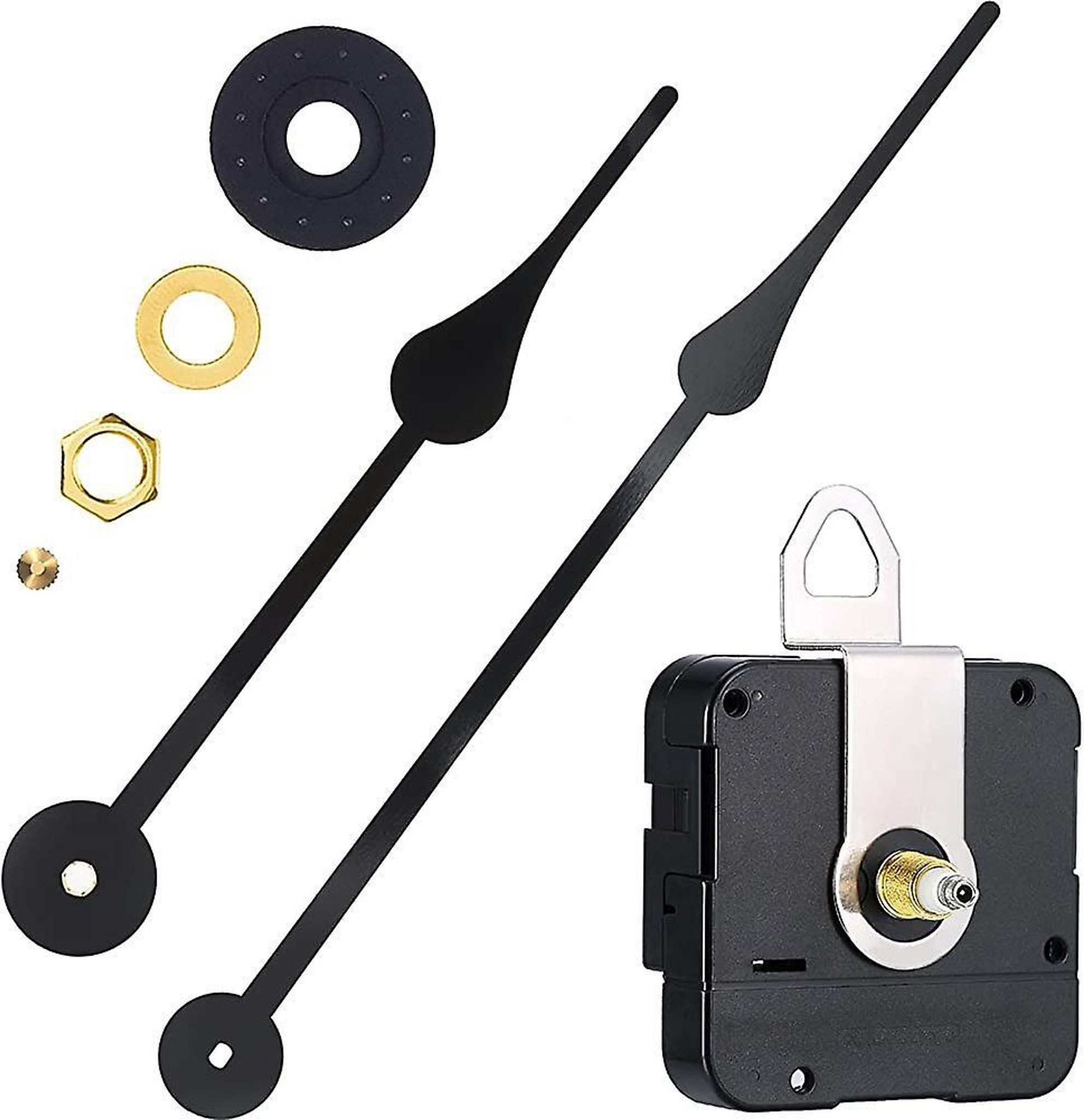 FELIXLEO Wanduhr Uhrwerk mit hohem Drehmoment und 230mm langem Zeigerschaft Set