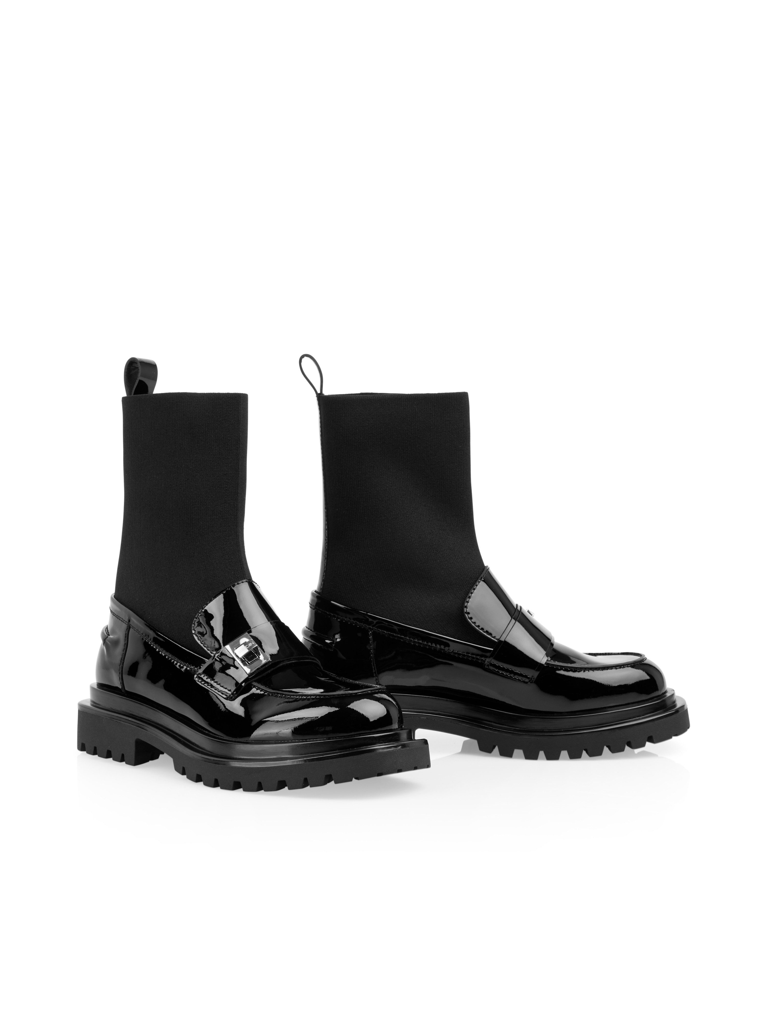 Marc Cain Stiefelette Blockabsatz, Schlupfboots mit elastischem Stretchschaft