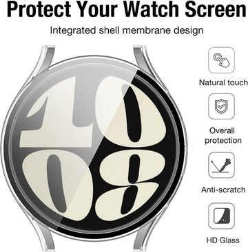 MSM Smartwatch-Hülle Hülle für Samsung Galaxy Watch 6 40mm / 44mm Schutzglas Case