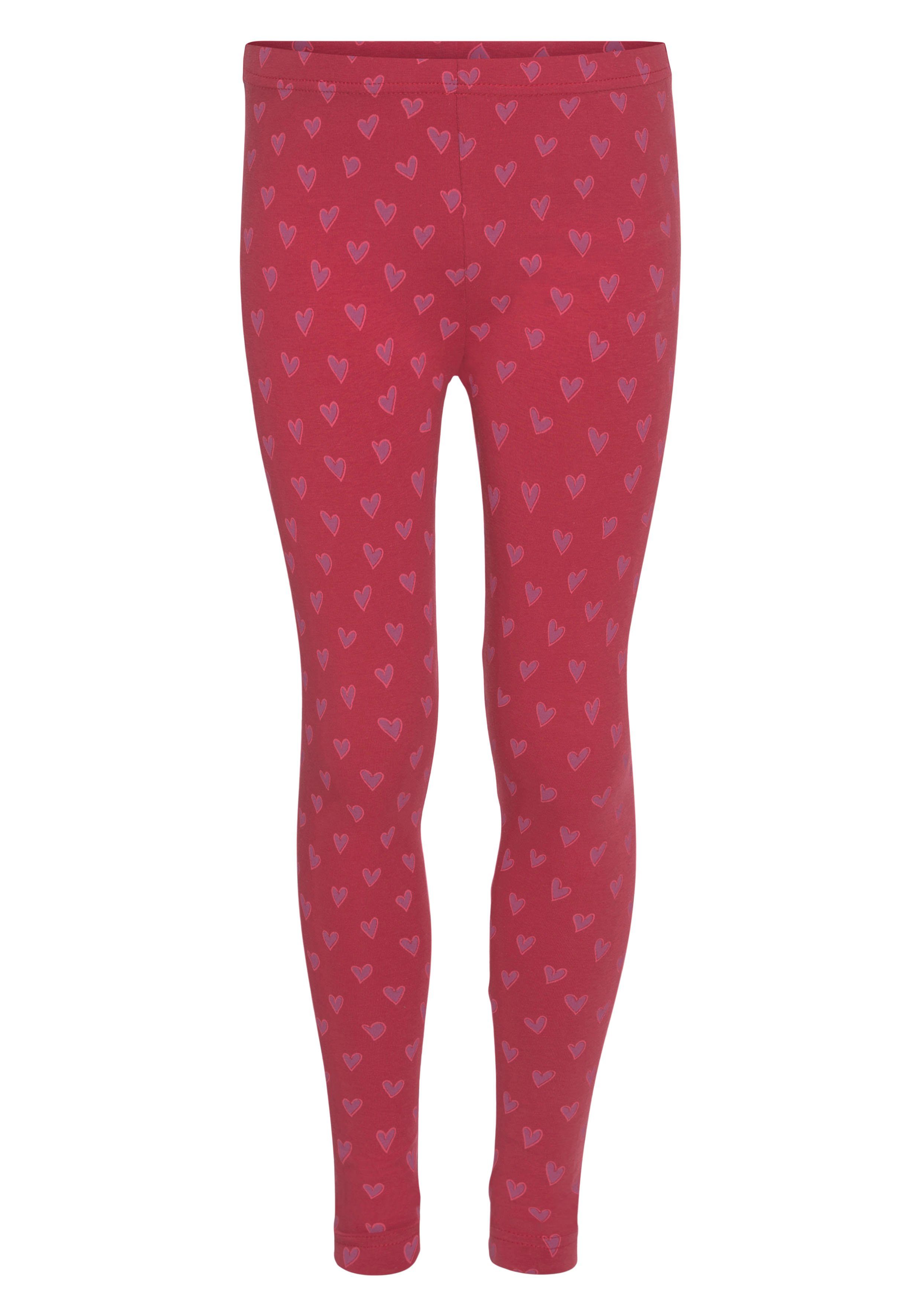 Scout Leggings SPORTY (Packung, marine, 2er-Pack) rot