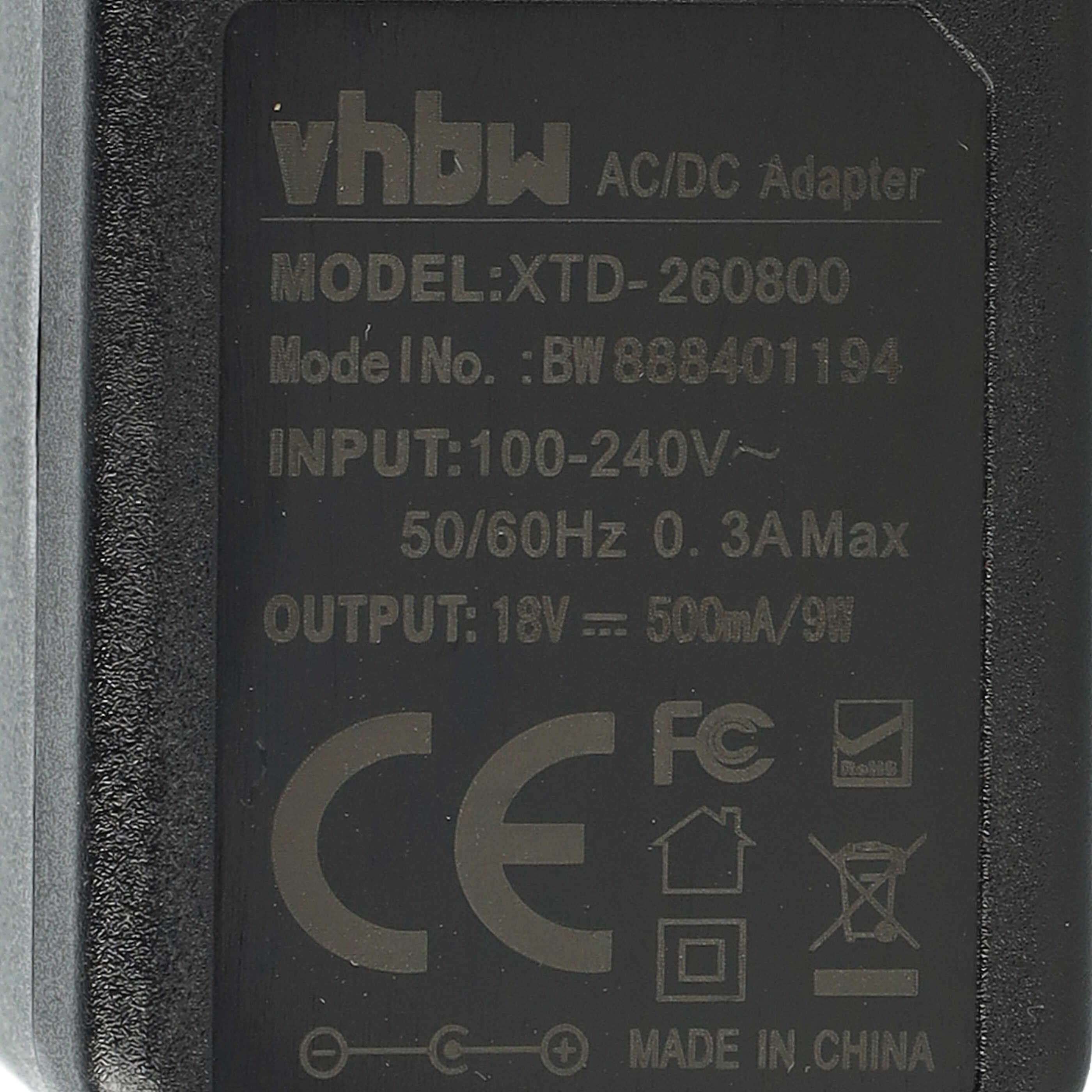vhbw passend für Grundig VCH 9930, VHC9629, VCH9630, GMN9080, VCR2330 Akku- Schnelllade-Gerät (1-tlg., Hochwertiges Ladekabel zum sicheren, komfortablen Auflade – Bild 5 von 5