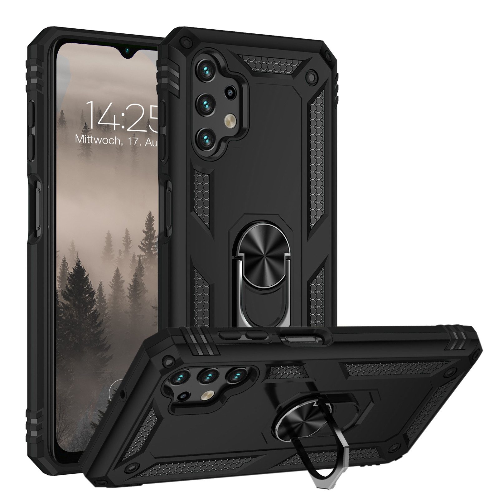 Tec-Expert Handyhülle Outdoor Cover Hülle für Samsung Galaxy A13 6.6 Zoll, 6.6, Premium Hülle aus verstärktem Polycarbonat
