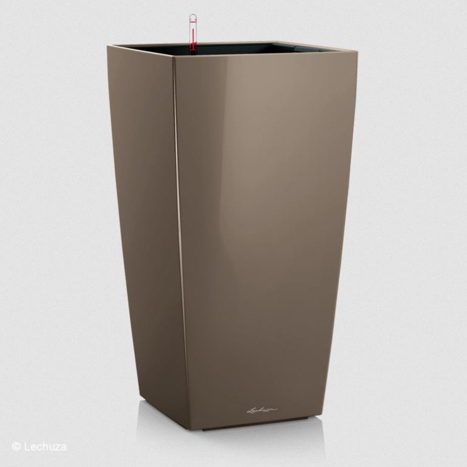 Lechuza® Pflanzkübel Lechuza Pflanzsäule Cubico 30 taupe hochglanz 1821