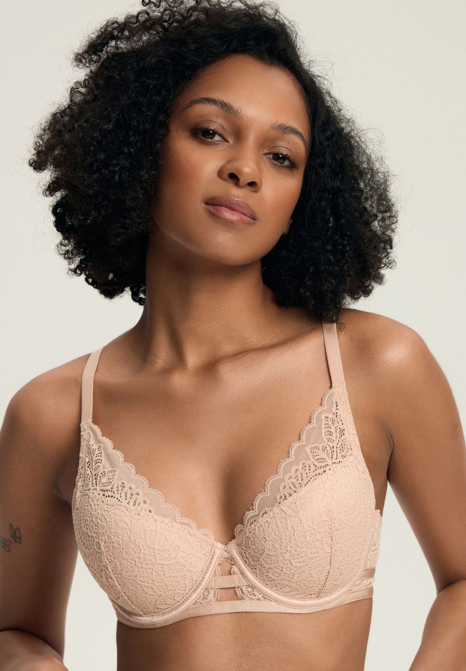Henderson Push-up-BH Push-up-BH Hint, florale Spitze, herausnehmbare Polster