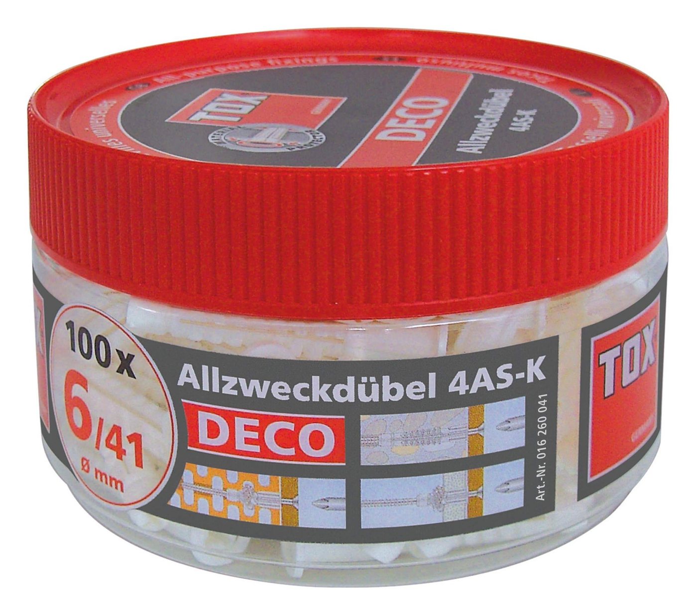 Thumbnail - TOX-DÜBEL-TECHNIK Universaldübel, (47 Stück), Allzweckdübel Deco 10/66 in Runddose