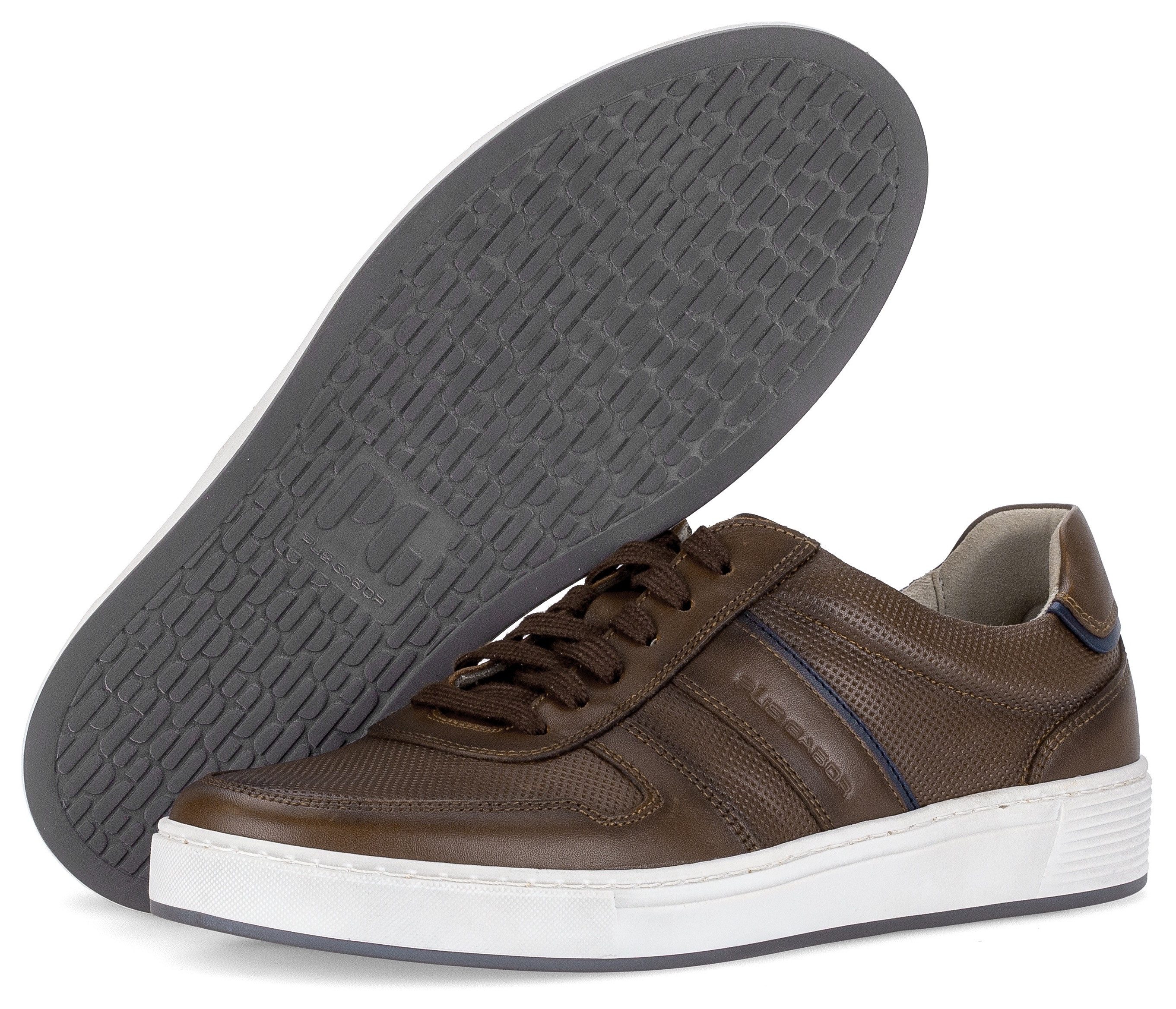 Pius Gabor Sneaker, Freizeitschuh, Komfortschuh, Schnürschuh mit Ziernähten, G-Weite