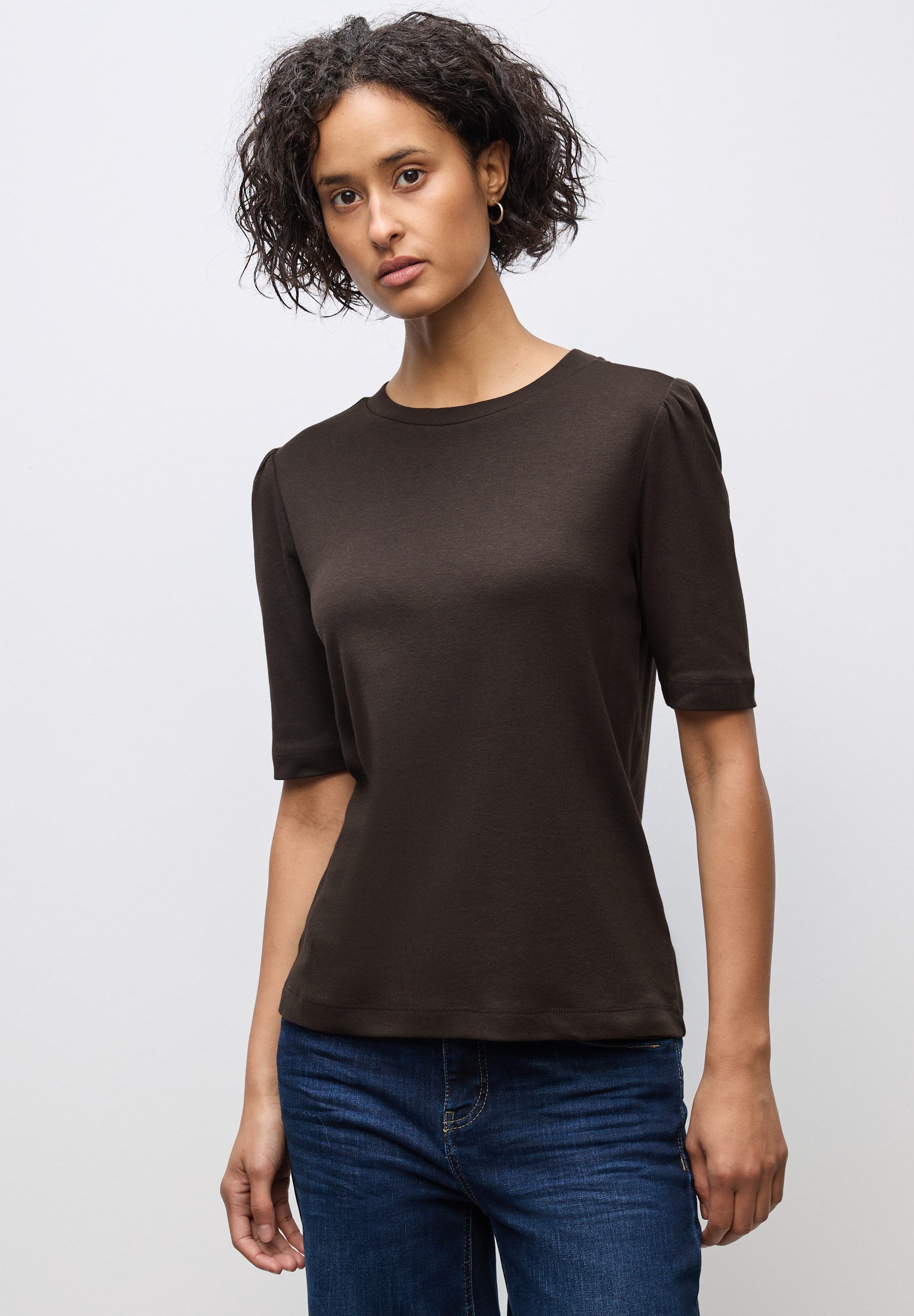 STREET ONE T-Shirt mit Raffung an günstig online kaufen