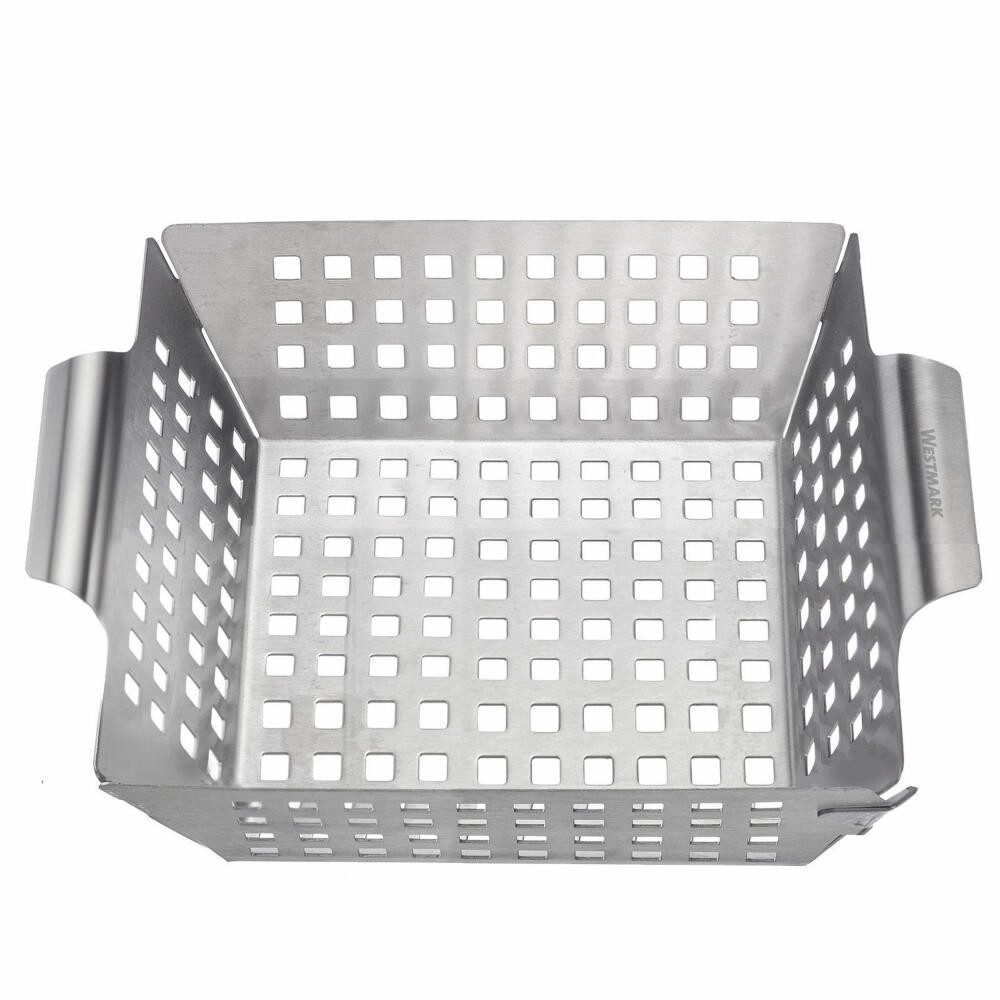 WESTMARK Grillschale / Grillkorb – Lochung für direkte Hitze und Röstaroma, spülmaschinenge, Rostfreier Edelstahl, spülmaschinengeeignet, einfache Handhabung