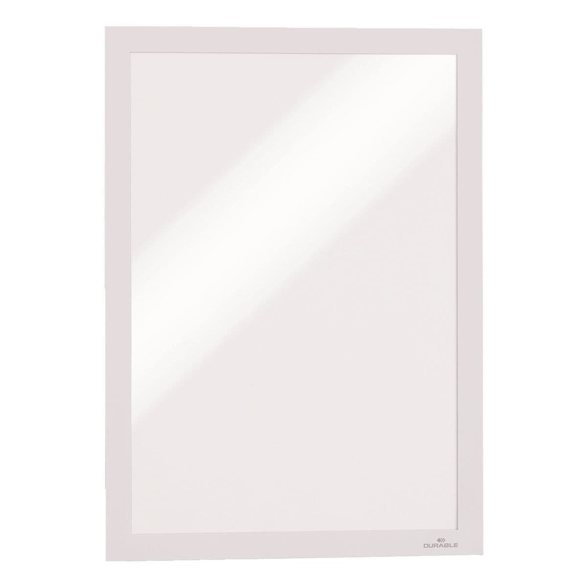 DURABLE Einzelrahmen DURAFRAME® 4872, (2 St), Info-Rahmen selbstklebend mit Magnetdeckel