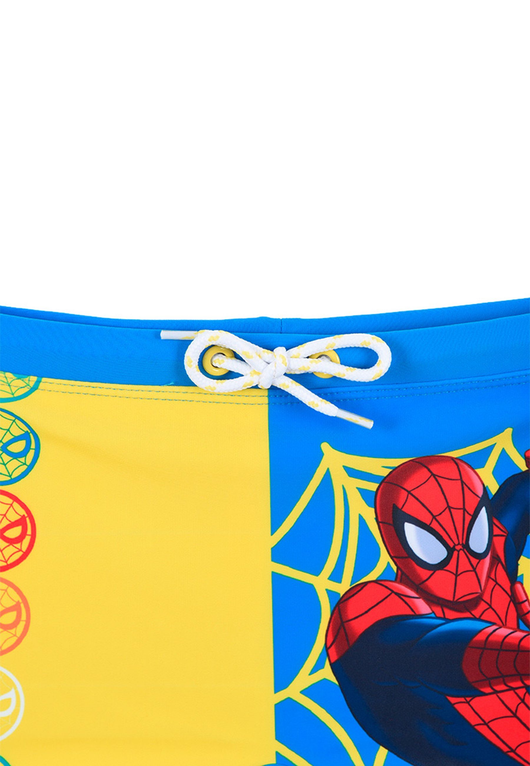 Spiderman Badeshorts Jungen Blau Marvel Kinder Badepants Badehose