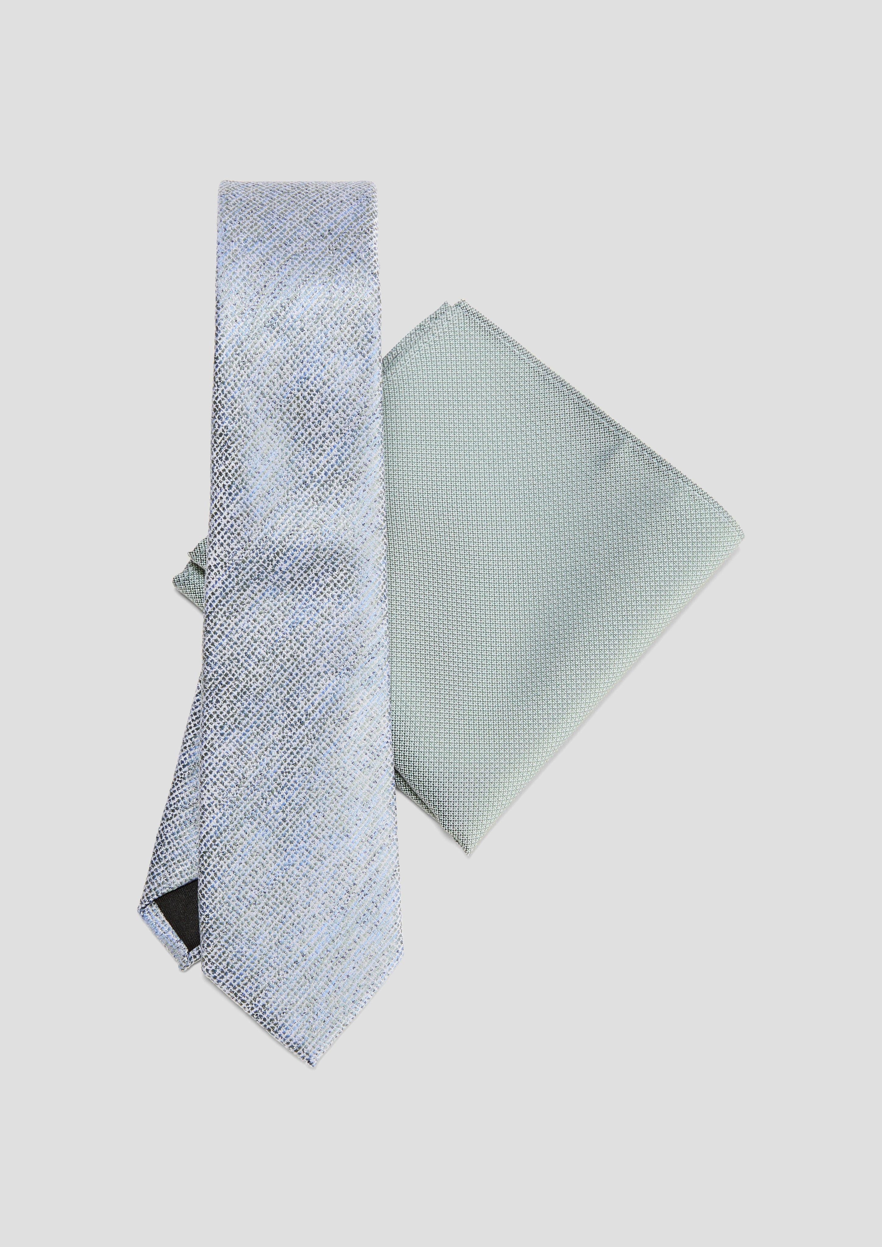 s.Oliver BLACK LABEL Hosenträger Accessoires-Box mit Krawatte und Tuch