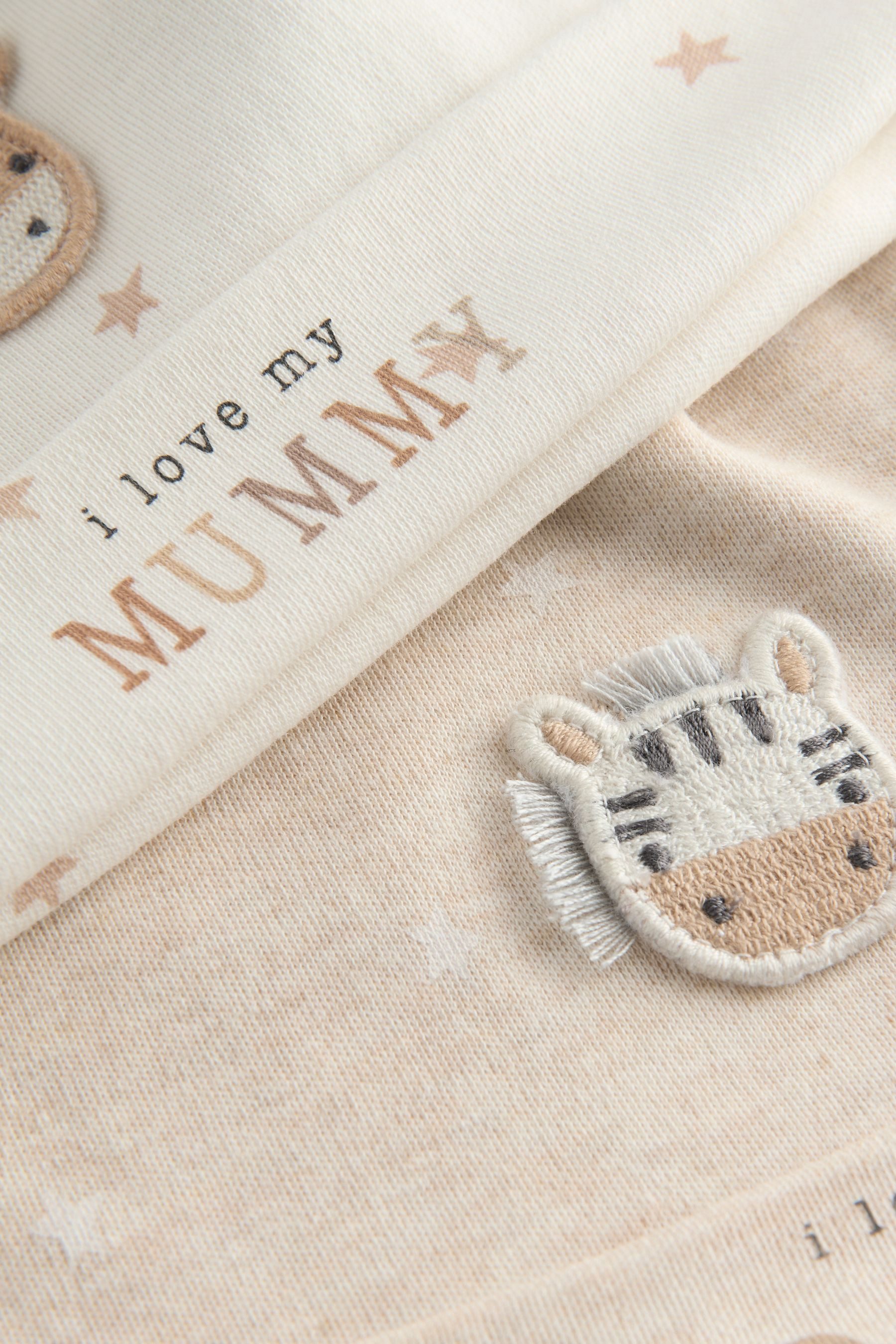 Next Erstlingsmütze Baby-Knotenmütze im 2er-Pack I Love My Mummy/Daddy (2-St)