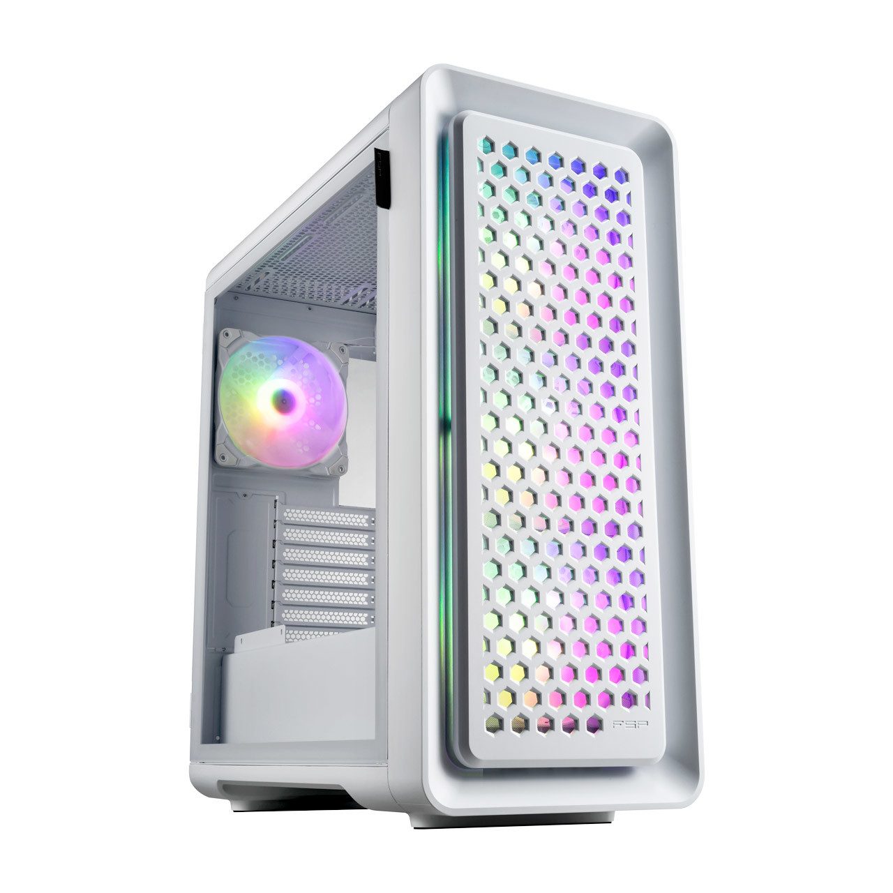 FSP PC-Gehäuse CUT593P - FT - ATX - Seitenteil mit Fenster (gehärtetes Glas)