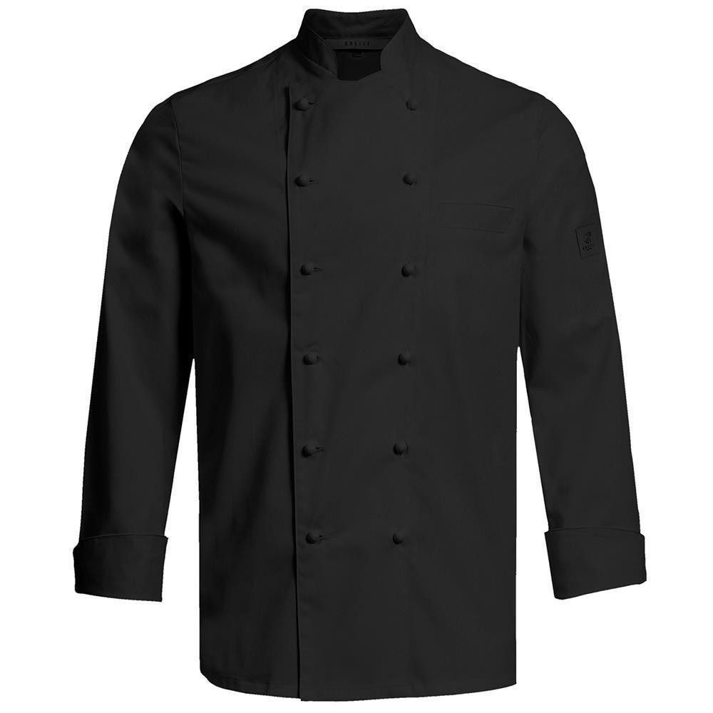 Kochjacke Greiff GASTRO MODA Cuisine Herren Premium-Kochjacke Schwarz