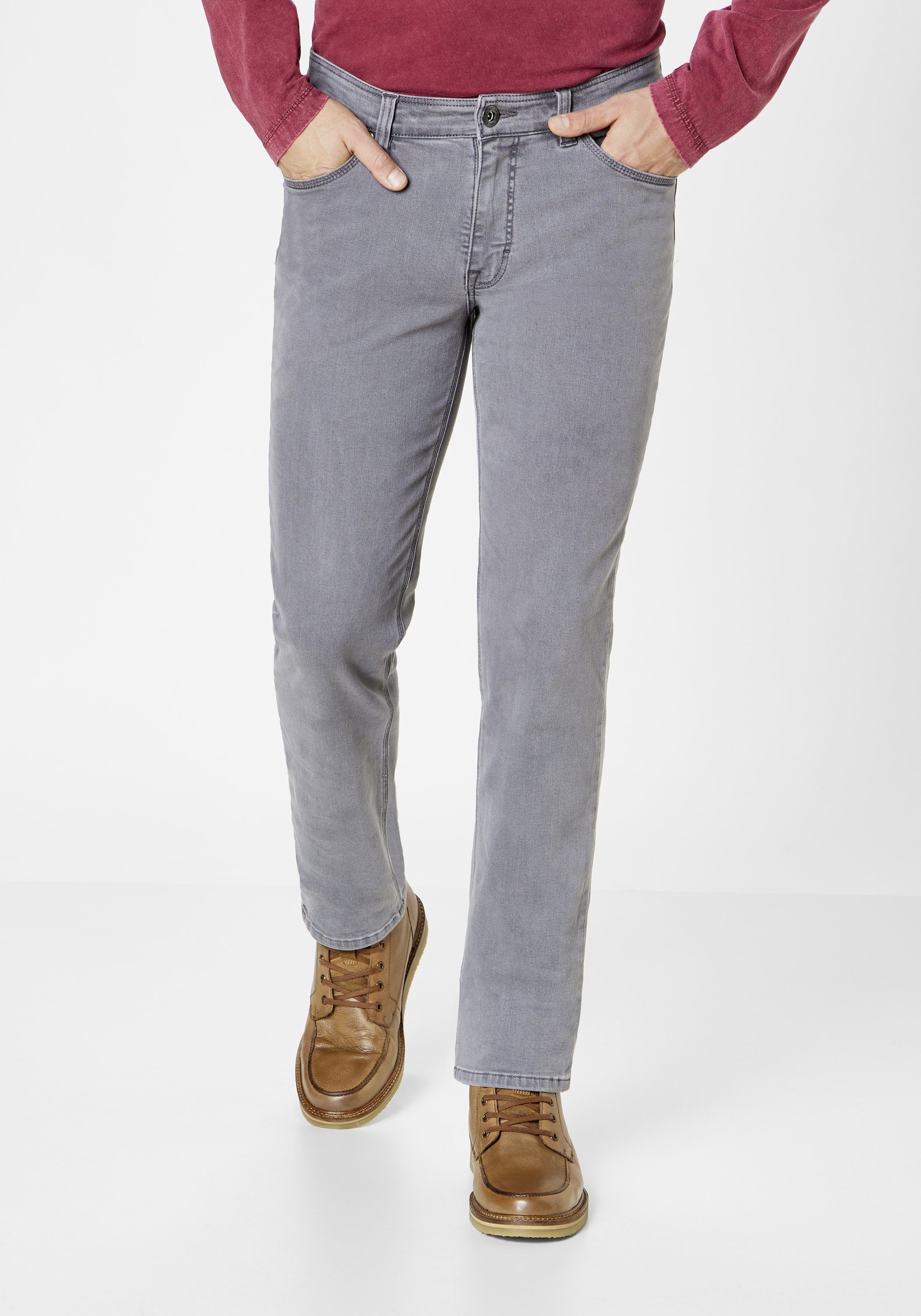 Paddock`s Herren Jeans RANGER PIPE - Slim Fit - Grau - Grey Stone Motion & günstig online kaufen