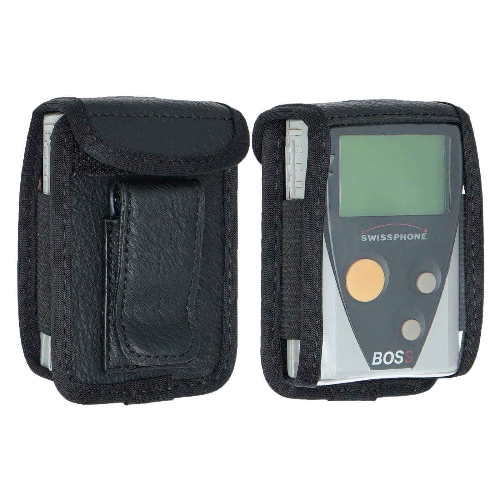 caseroxx Handytasche Ledertasche mit Gürtelclip für Swissphone BOSS 900 - 935 (Einzelartikel, 1-tlg., Ledertasche mit Gürtelclip)