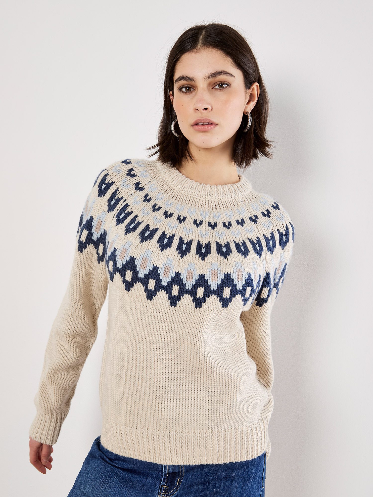 Apricot Norwegerpullover Strickpullover . gemustert