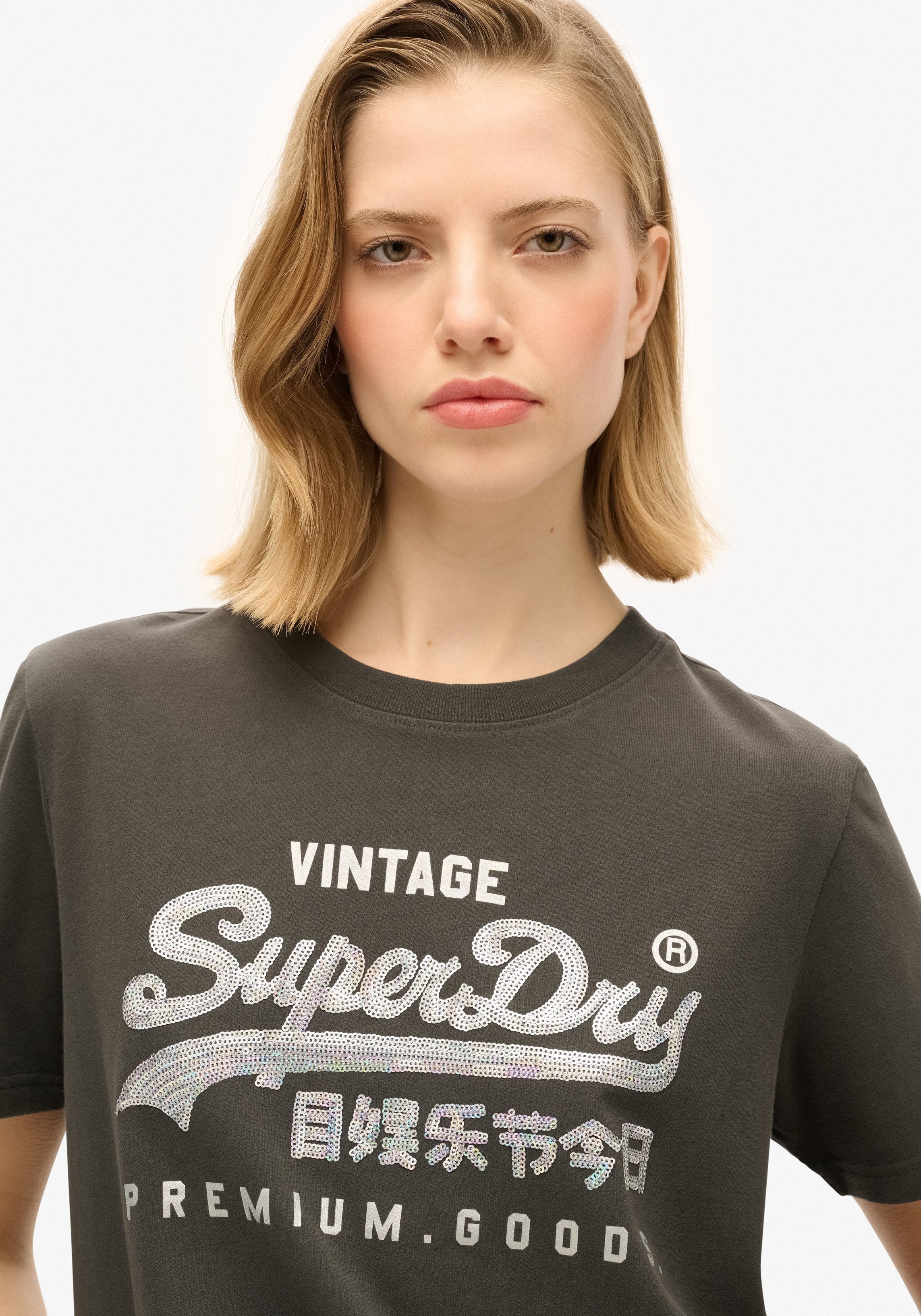 Superdry Print-Shirt EMBELLISHED VL GRAPHIC T günstig online kaufen