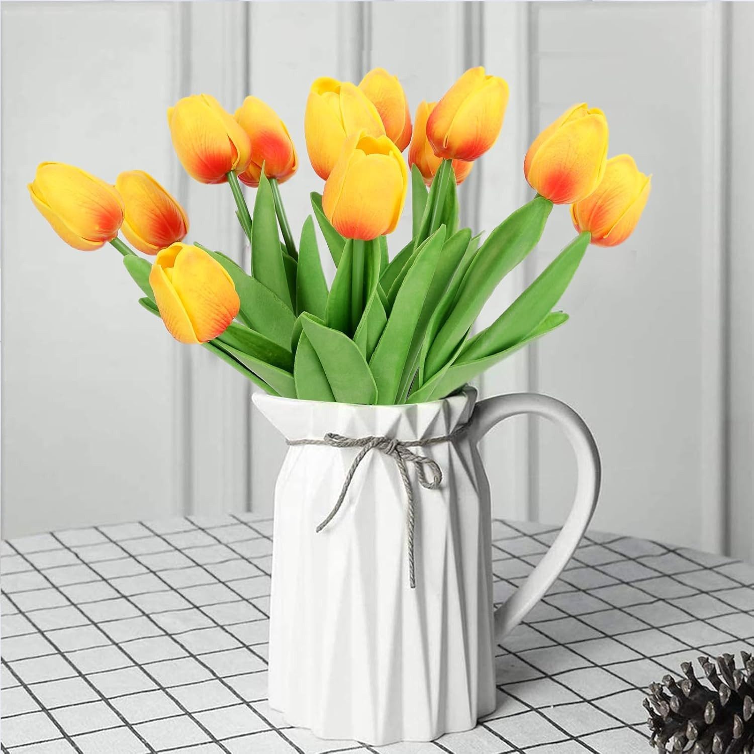 Kunstblumenstrauß 10 Stück Künstliche Tulpen Kunstblume günstig online kaufen
