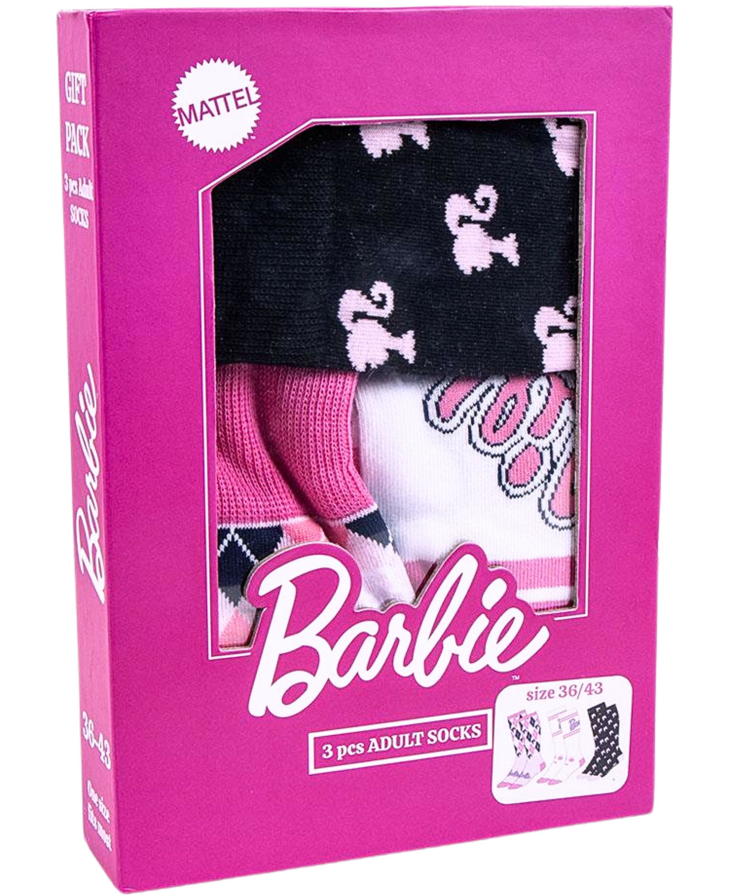 Cerdá Socken Mattel (3-Paar) Socken in Geschenkkarton Gr. 36-43