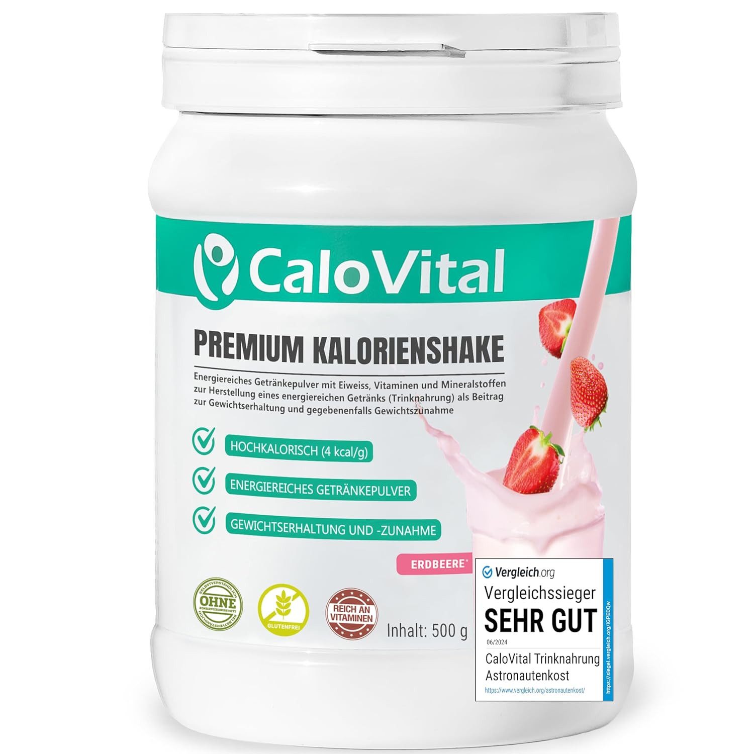 CaloVital Zunehmen hochkalorische Trinknahrung Gewichtszunahme CaloVital 500g Pulver, 1 St.