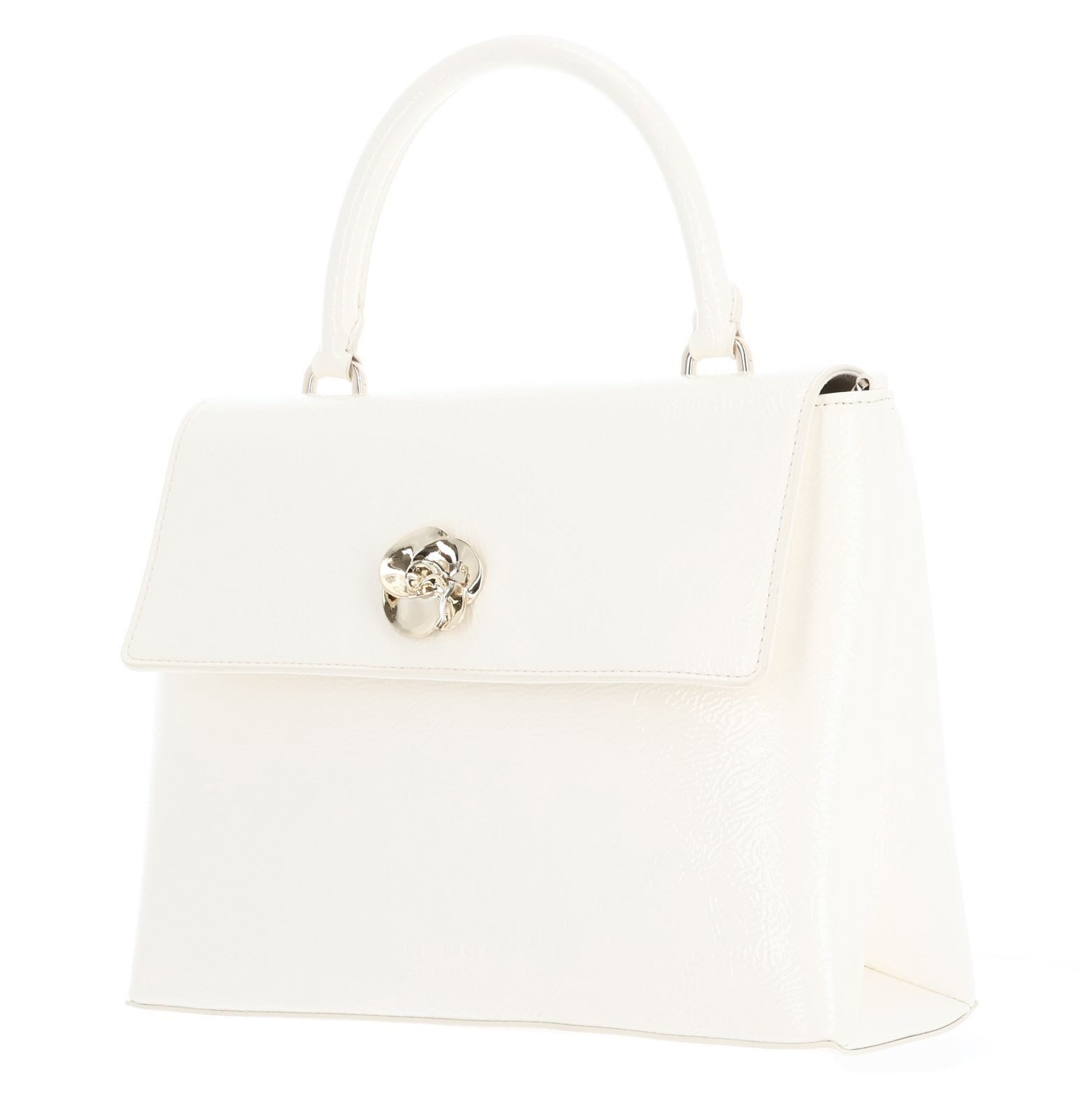 Ted Baker Umhängetasche Rose Detail Crinkle Medium Top Handle Bag