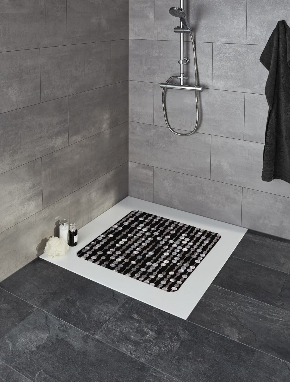 Kleine Wolke Duscheinlage Duscheinlage Perla, B: 55 cm, L: 55 cm, 1, 1-tlg.