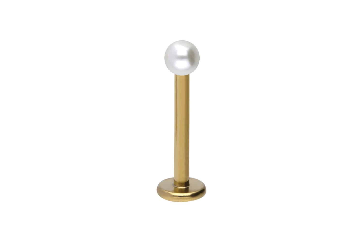 PIERCINGLINE Piercing-Set Chirurgenstahl Labret SYNTHETISCHE PERLE günstig online kaufen