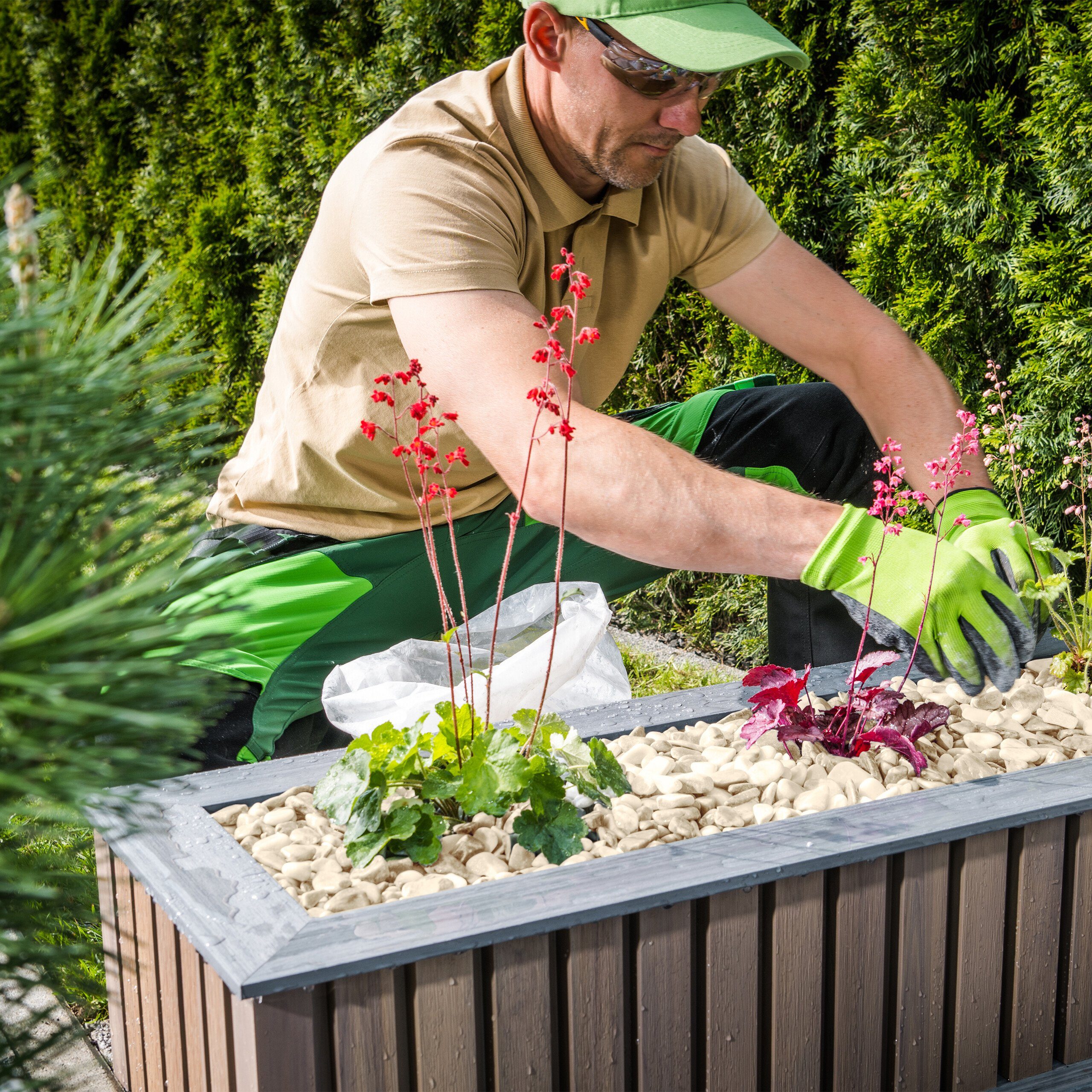 relaxdays Dekosteine Marmorkies weiß 15-25 mm