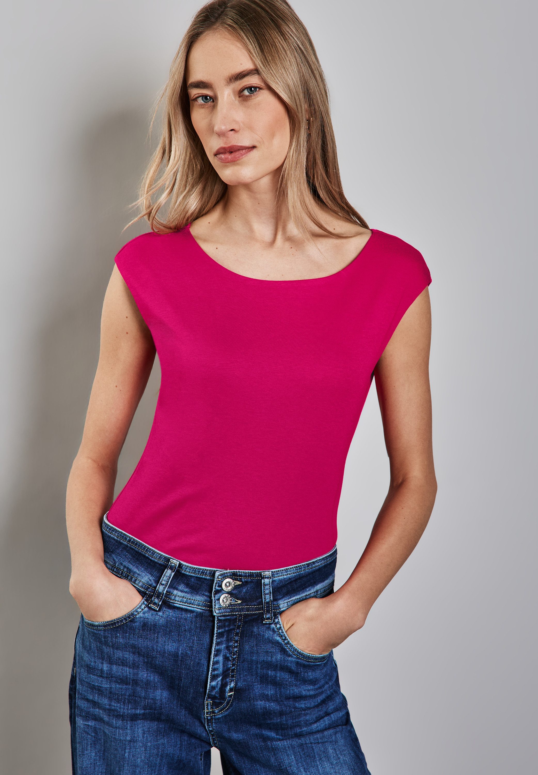 STREET ONE T-Shirt im soften Baumwoll-Mix günstig online kaufen