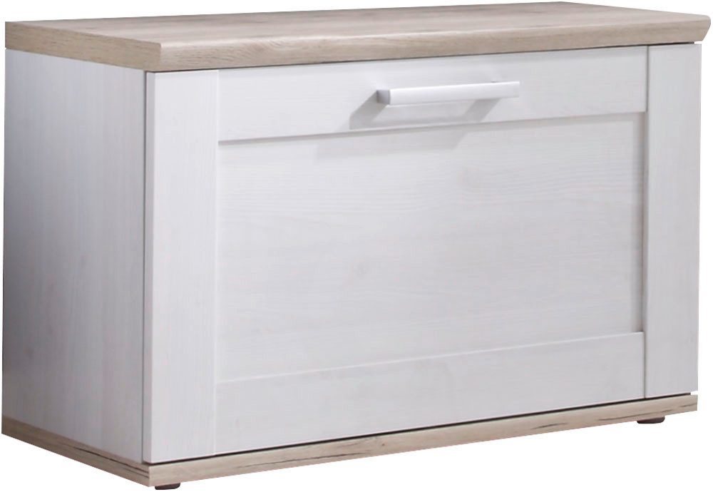 HBZ Schuhbank Romance Landhaustil, BxHxT 76x50x39 cm (1-St), Mit 1 Klappe und 2 Einlegeböden