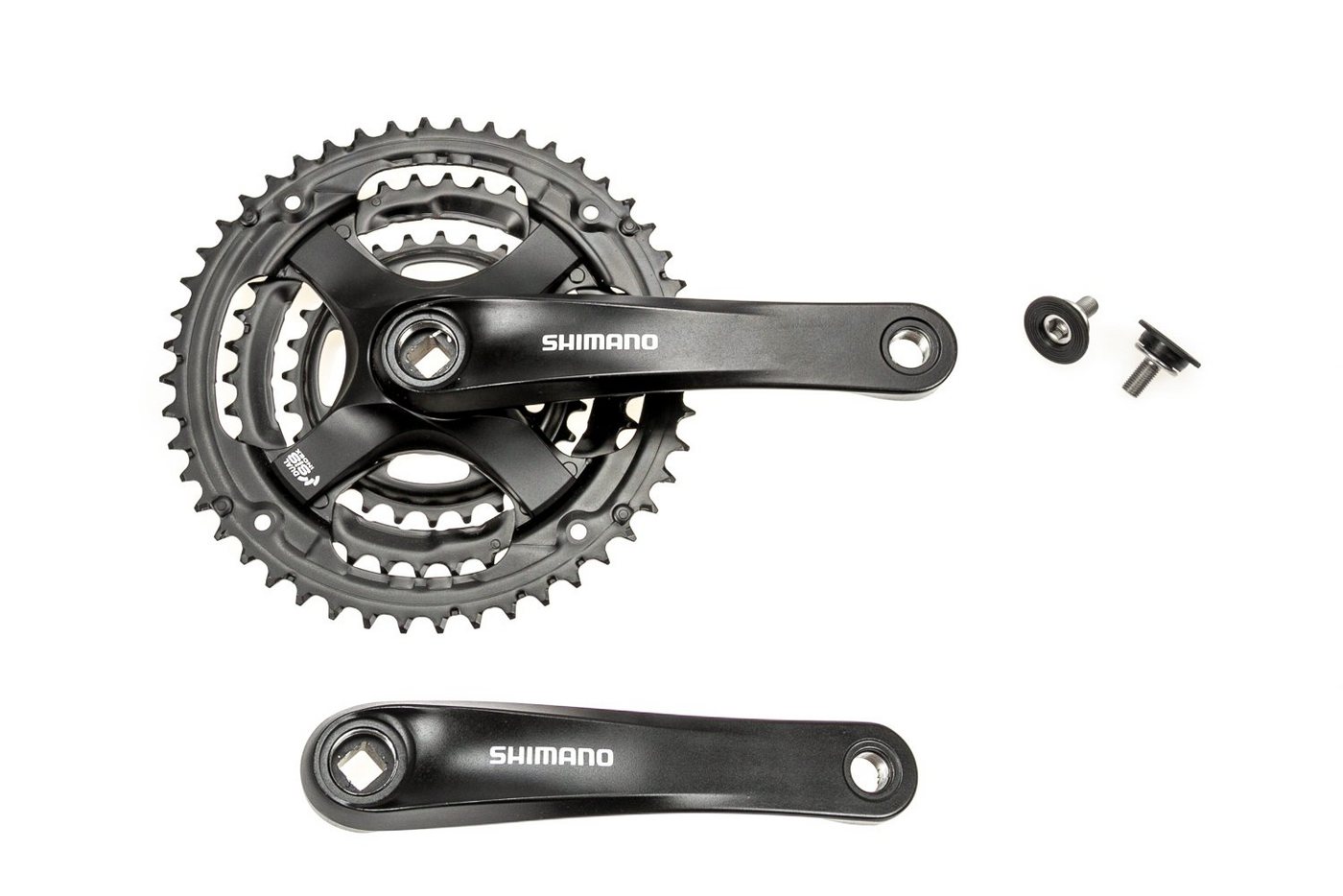 Shimano Fahrradkurbel SHIMANO Fahrrad Kurbel Garnitur FC-TY501 170mm 48-38-28 Zähne Antrieb