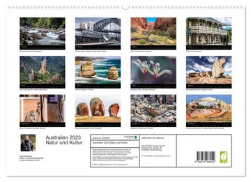 CALVENDO Wandkalender Australien 2023 Natur und Kultur (Premium, hochwertiger DIN A2 Wandkalender 2023, Kunstdruck in Hochglanz)