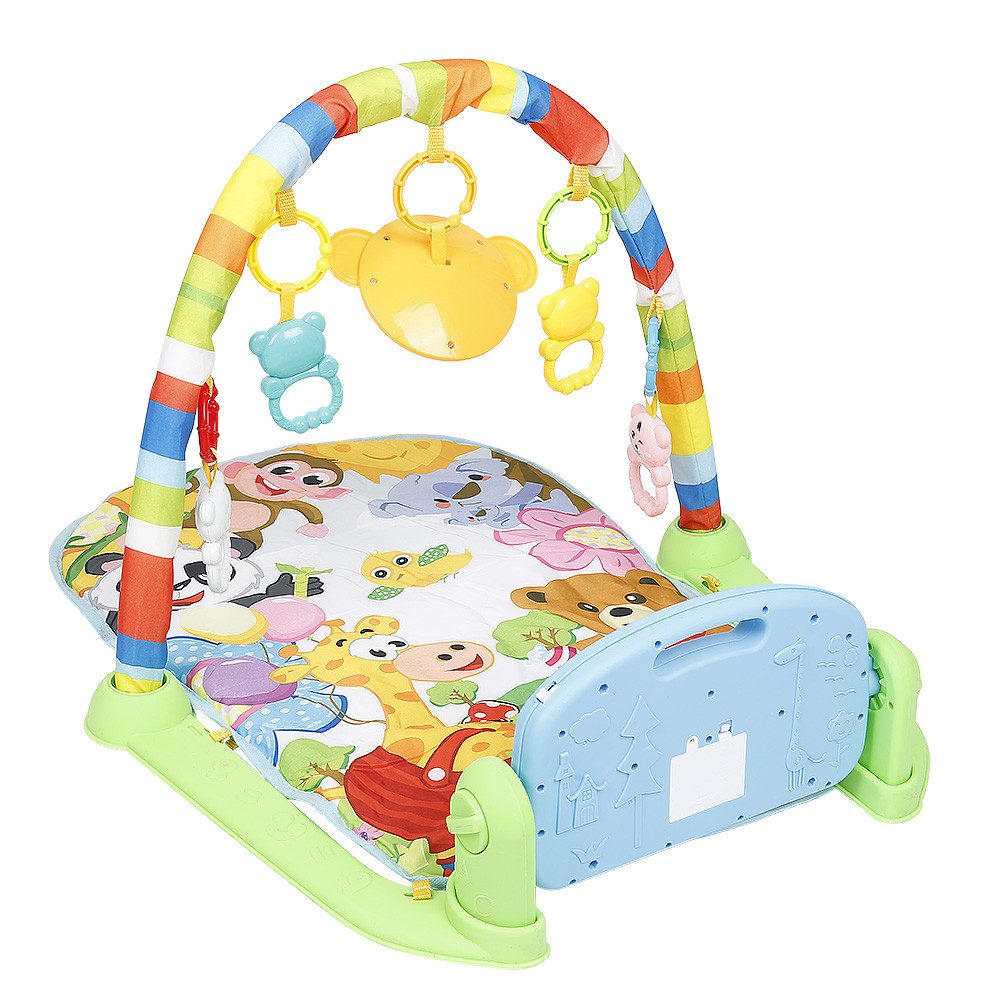 JEOBEST Spielbogen Baby Musik-Spieldecke/Babydecke mit Spielbogen/Lernspielzeug, Krabbeldecke,Abnehmbarem Babyspielzeug,Babyausstattung für Neugeborene