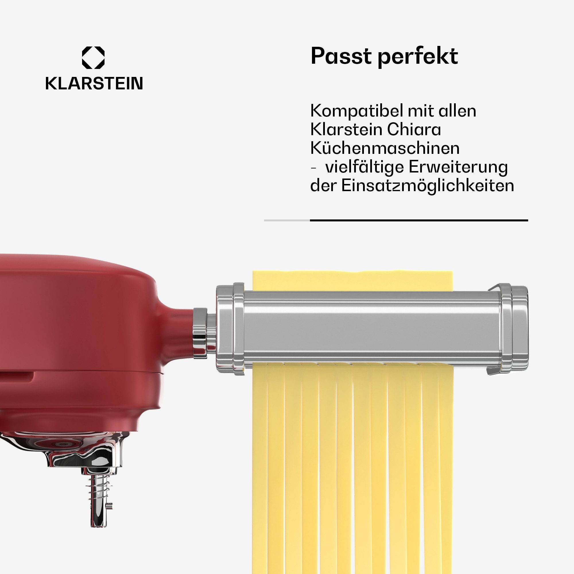 Klarstein Schneideaufsatz Chiara, Zubehör für Kompatibel mit der Klarstein Chiara Küchenmaschine