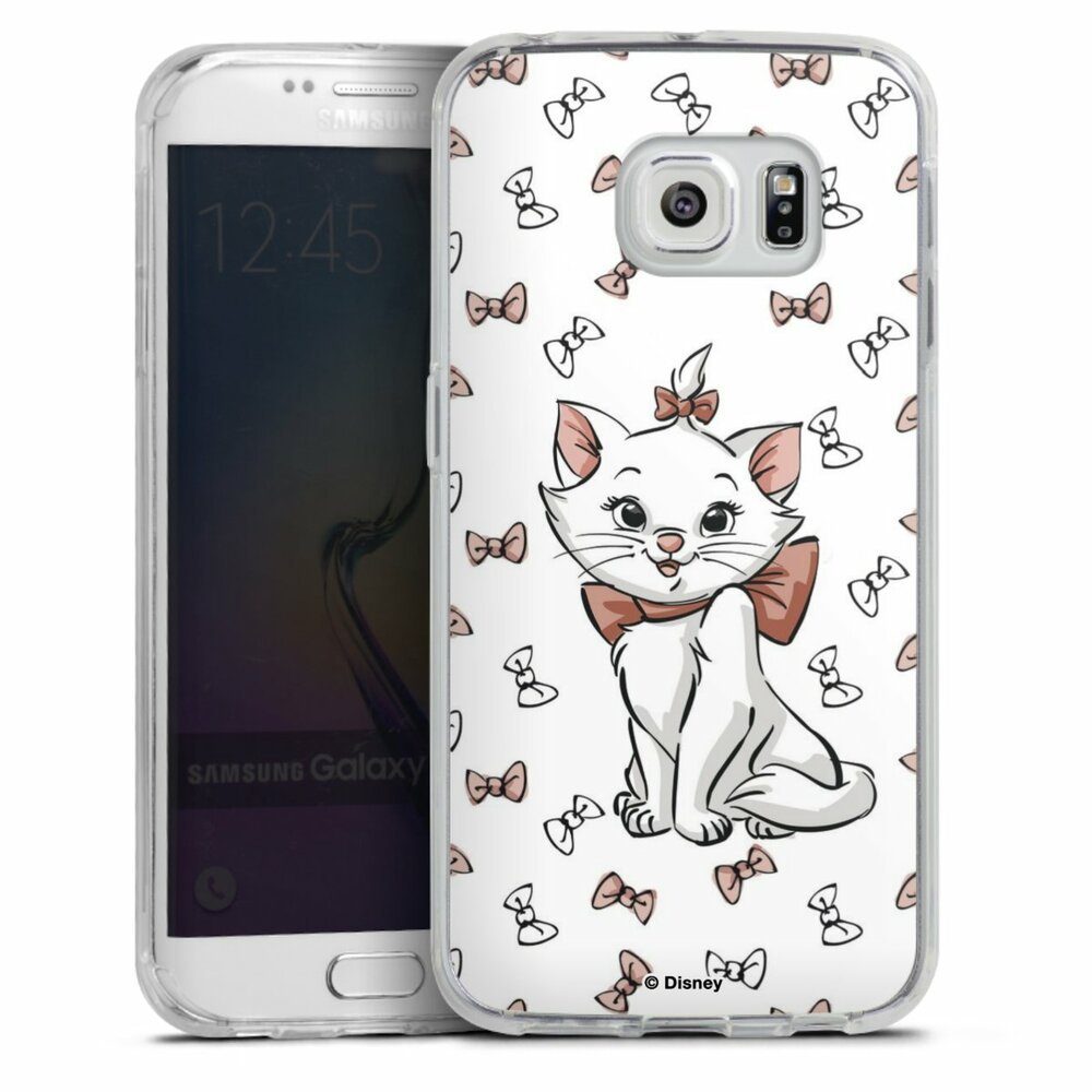 DeinDesign Handyhülle Aristocats Marie Disney Katze Marie Shy, Samsung Galaxy S6 Edge Silikon Hülle Bumper Case Handy Schutzhülle
