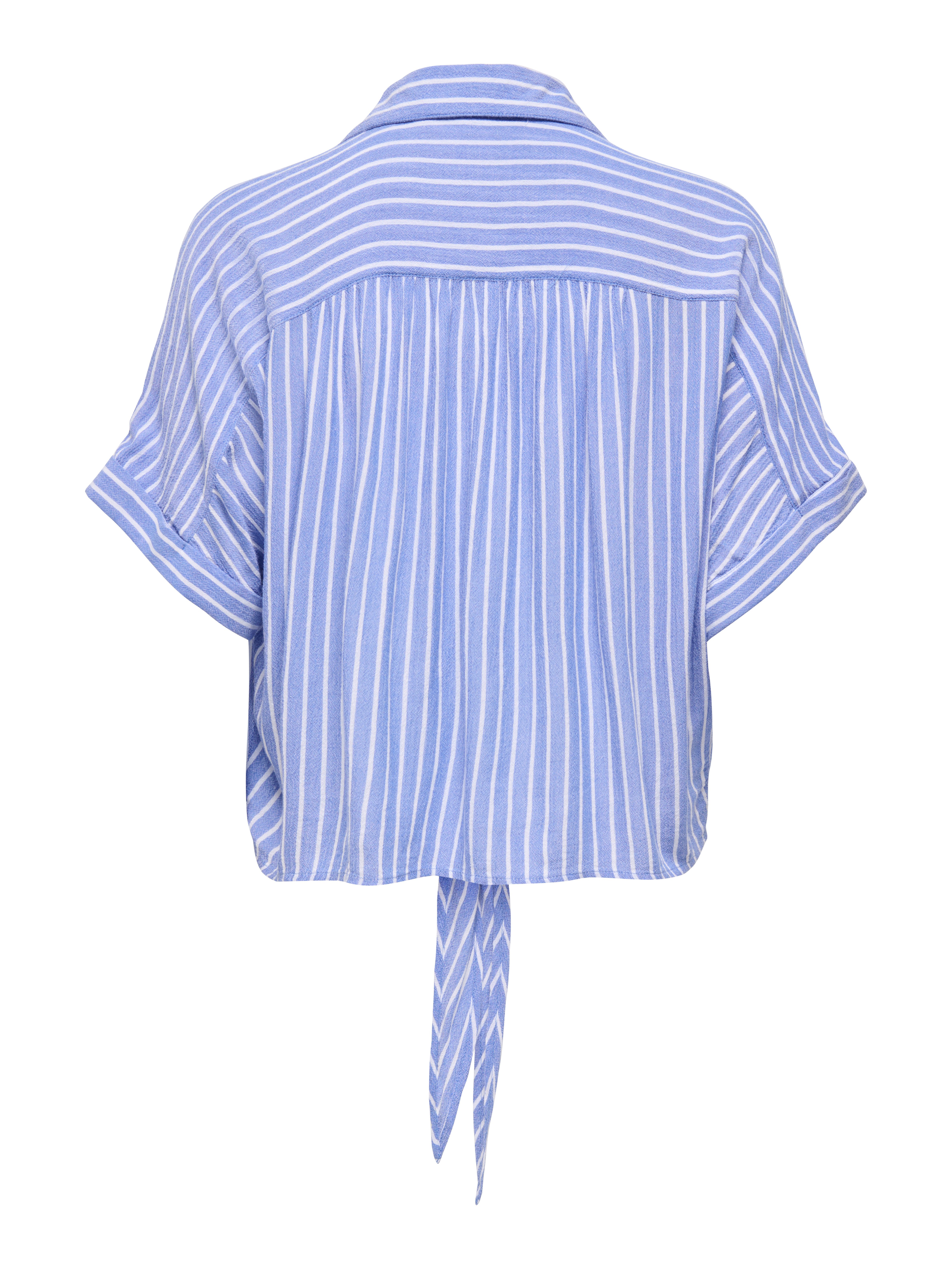 ONLY Kurzarmbluse ONLPAULA LIFE S/S TIE SHIRT WVN NOOS Viskose, regular fit