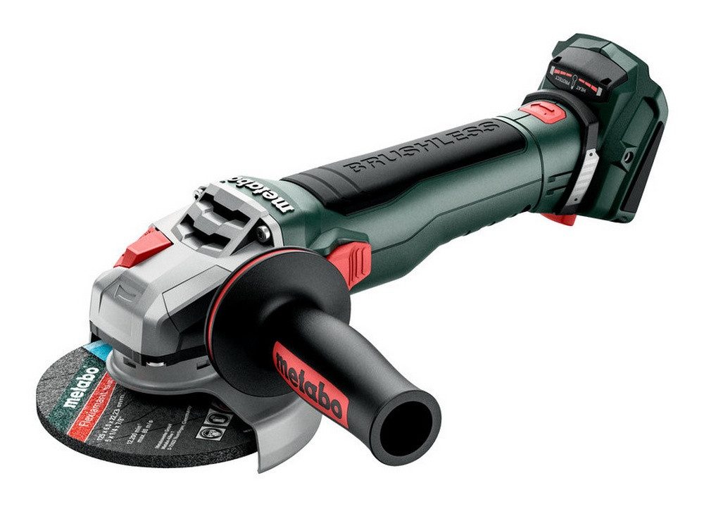 metabo Akku-Winkelschleifer WB 18 LT BL 11-125 Quick, max. 10000 U/min, Ohne Akku in MetaBox
