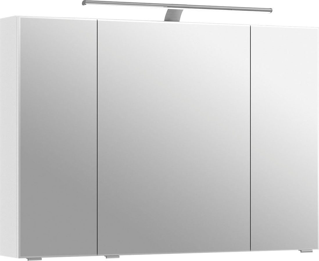 Saphir Spiegelschrank 6005 Sprint Badschrank, 3 Spiegeltüren, 6 Einlegeböde günstig online kaufen