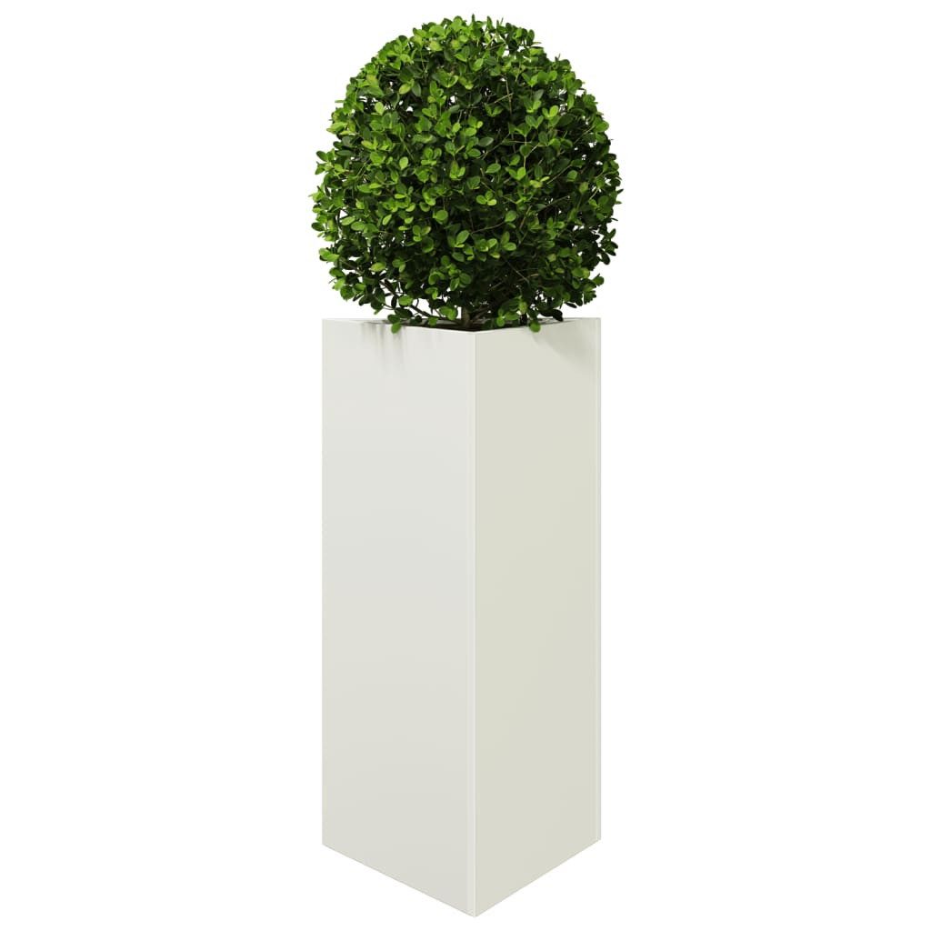 vidaXL Blumentopf Pflanzkübel Weiß Dreieckig 40x34,5x70 günstig online kaufen
