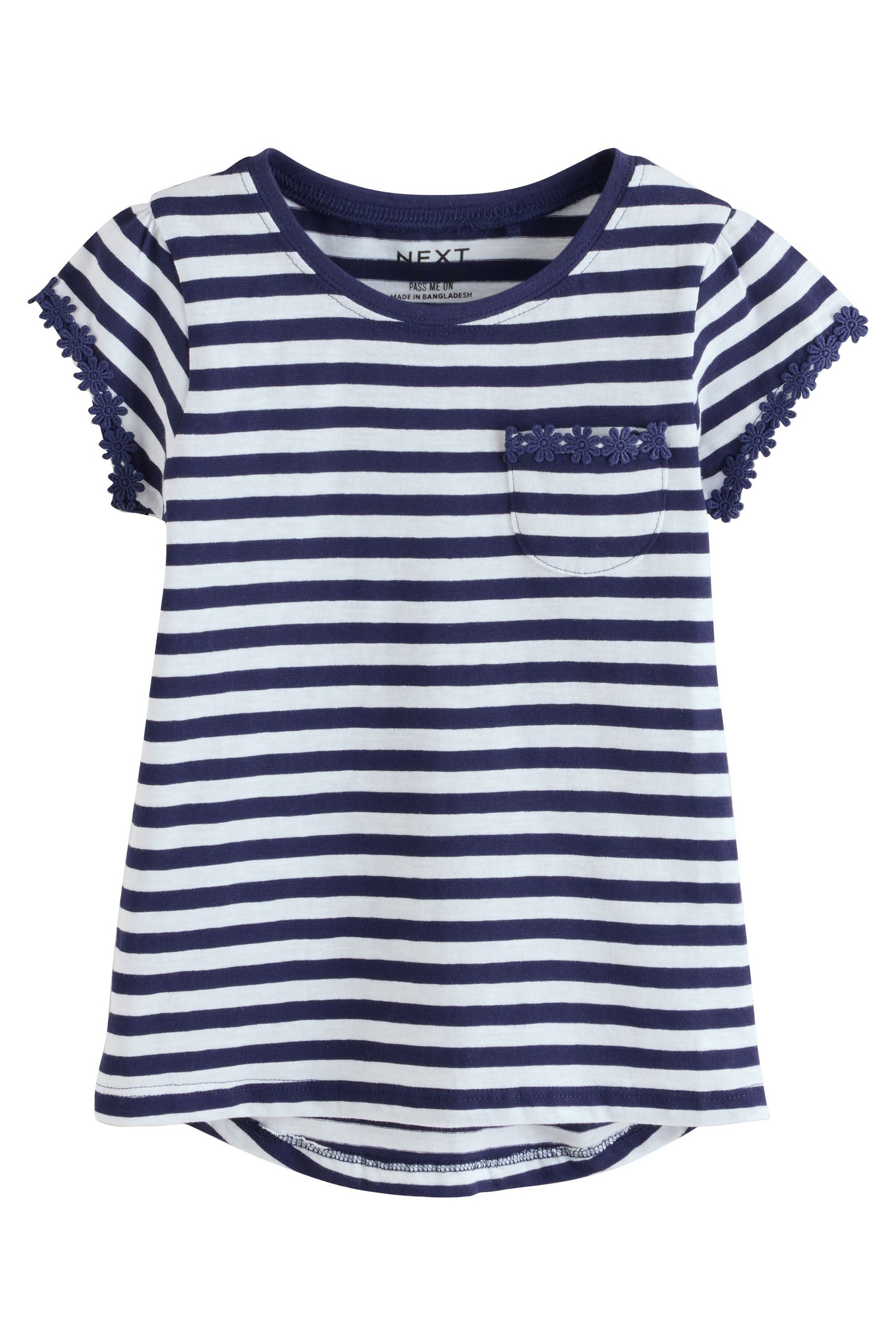 Next T-Shirt T-Shirt mit Blümchentasche (1-tlg)