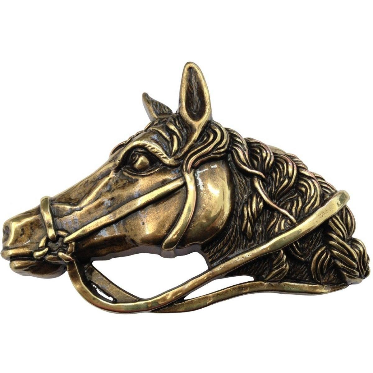 BELTINGER Gürtelschnalle THE HORSE 4,0 cm - Buckle Wechselschließe Gürtelschließe Reitaccessoir