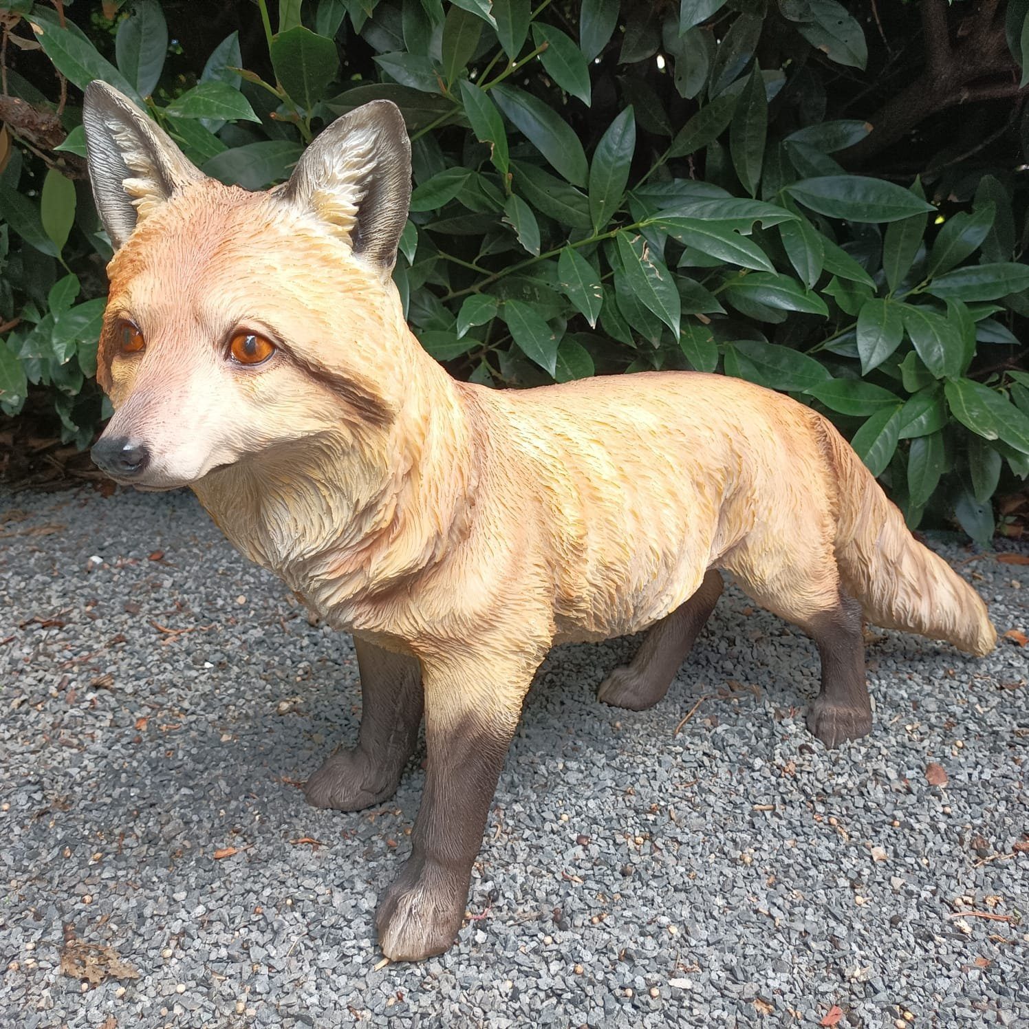 Aspinaworld Gartenfigur Gartenfigur Fuchs Figur auf allen vieren 42 cm