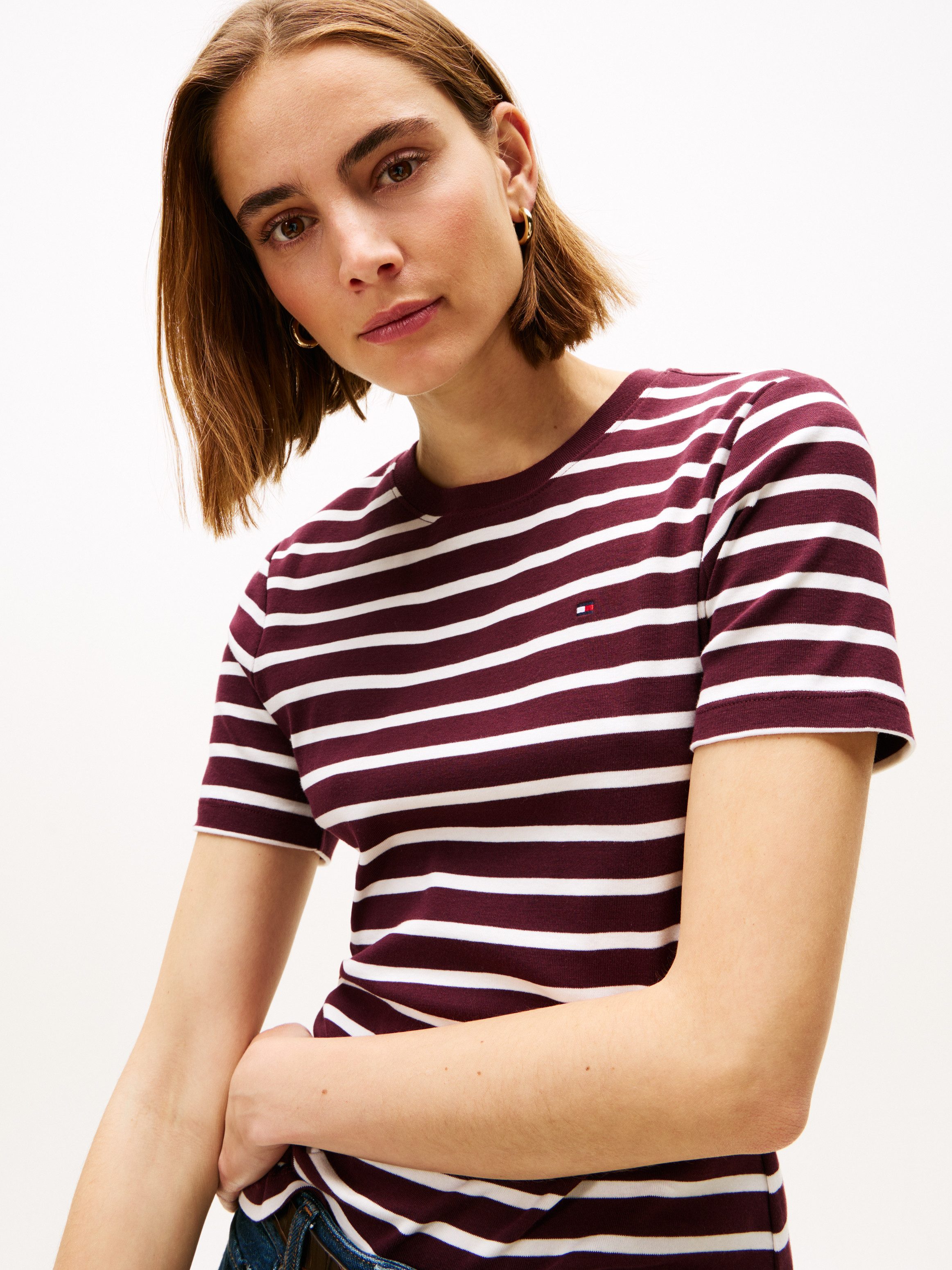 Tommy Hilfiger T-Shirt SLIM CODY C-NK SS Baumwolle, slim fit günstig online kaufen