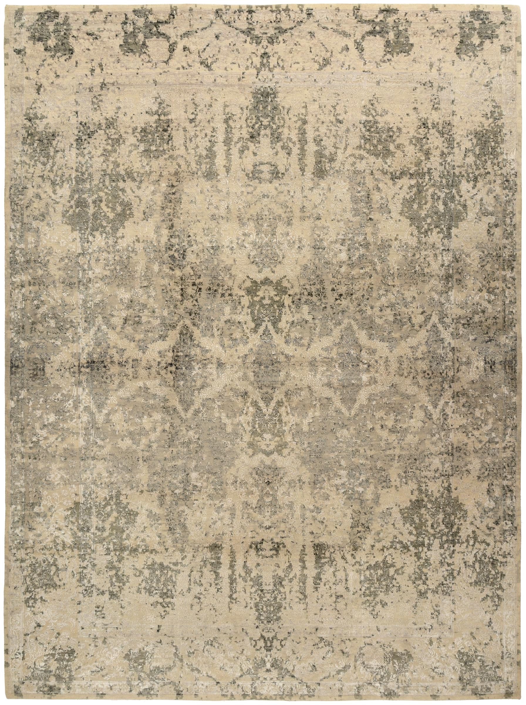 Nain Trading Designteppich Sadraa 253x341 Handgeknüpfter Moderner Orientteppich / Designteppich, rechteckig, Höhe: 12 mm